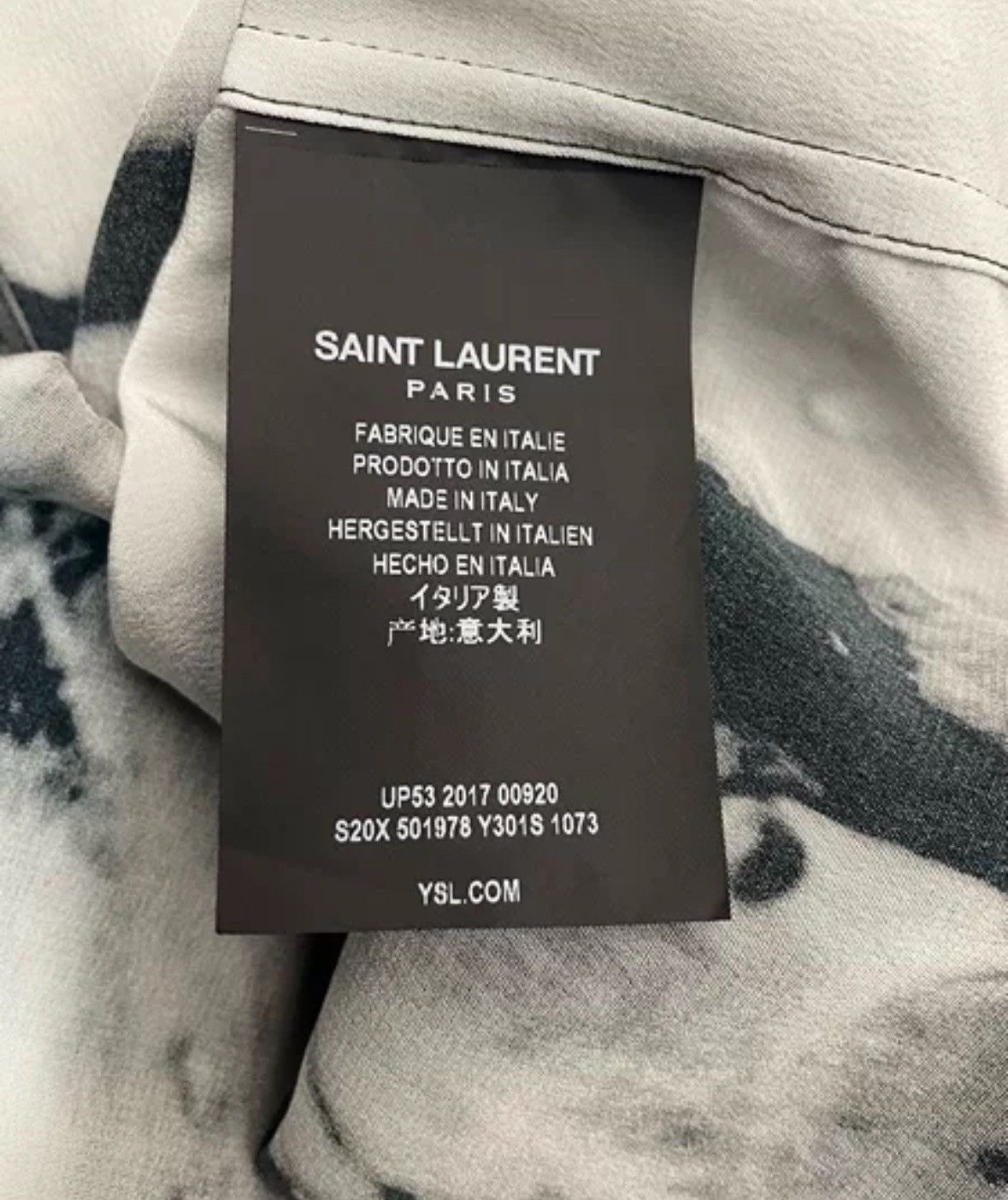 Saint Laurent Paris × Yves Saint Laurent Saint Laurent SLP Authentic 18 Spring/Summer Silk Shirt Size US S / EU 44-46 / 1 - 5 Thumbnail