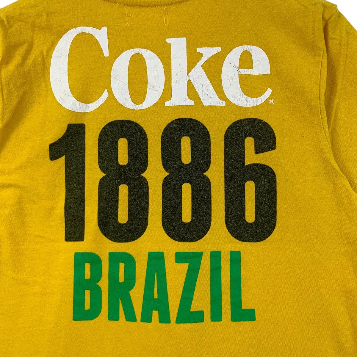 Coca Cola COCA COLA COKE Brazil Edition 1886 Football Tee Shirt Size US M / EU 48-50 / 2 - 5 Thumbnail