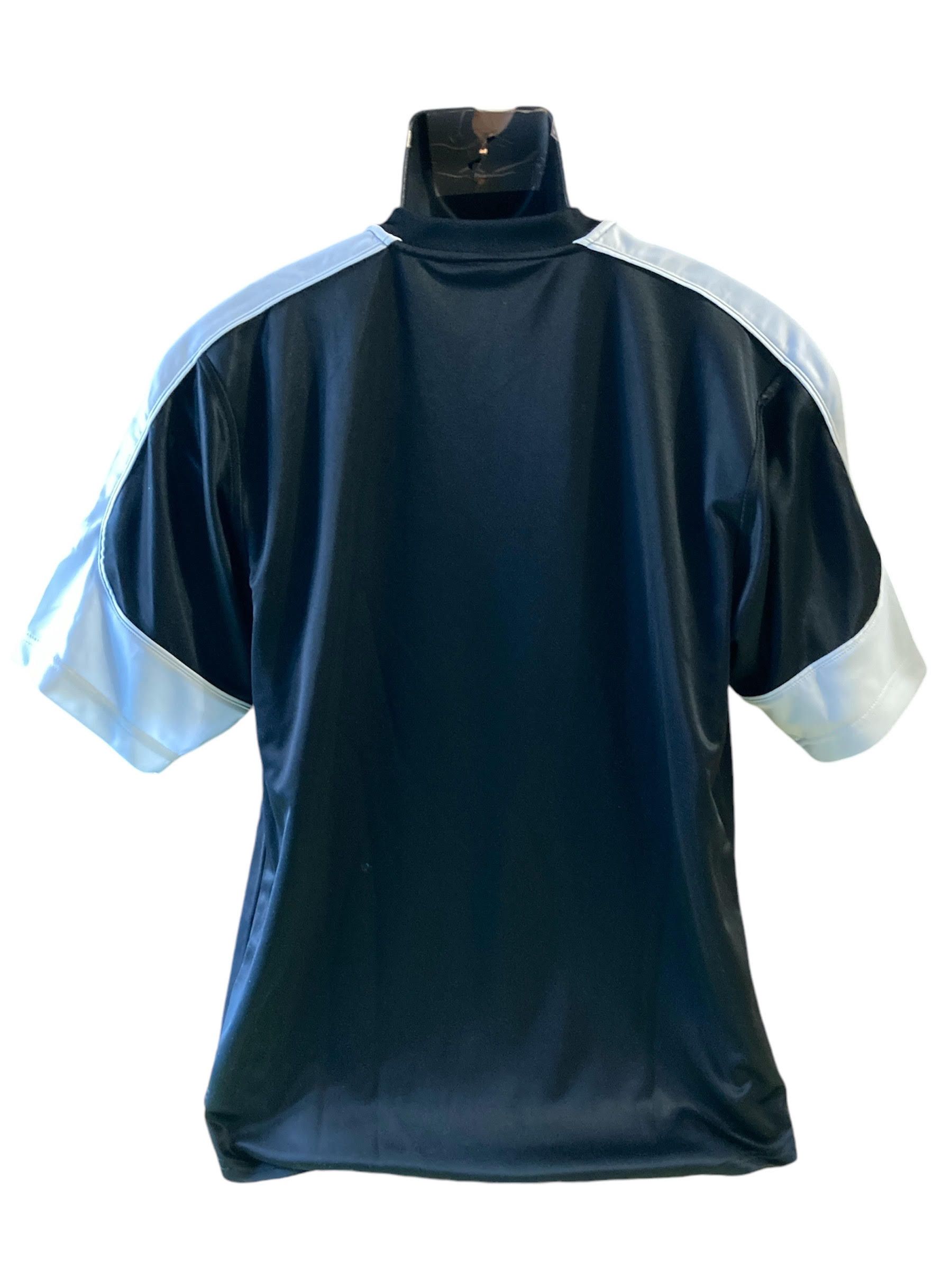 Nike × Vintage Nike Y2K Black Swoosh Athletic Soccer jersey Shirt Size US L / EU 52-54 / 3 - 2 Thumbnail