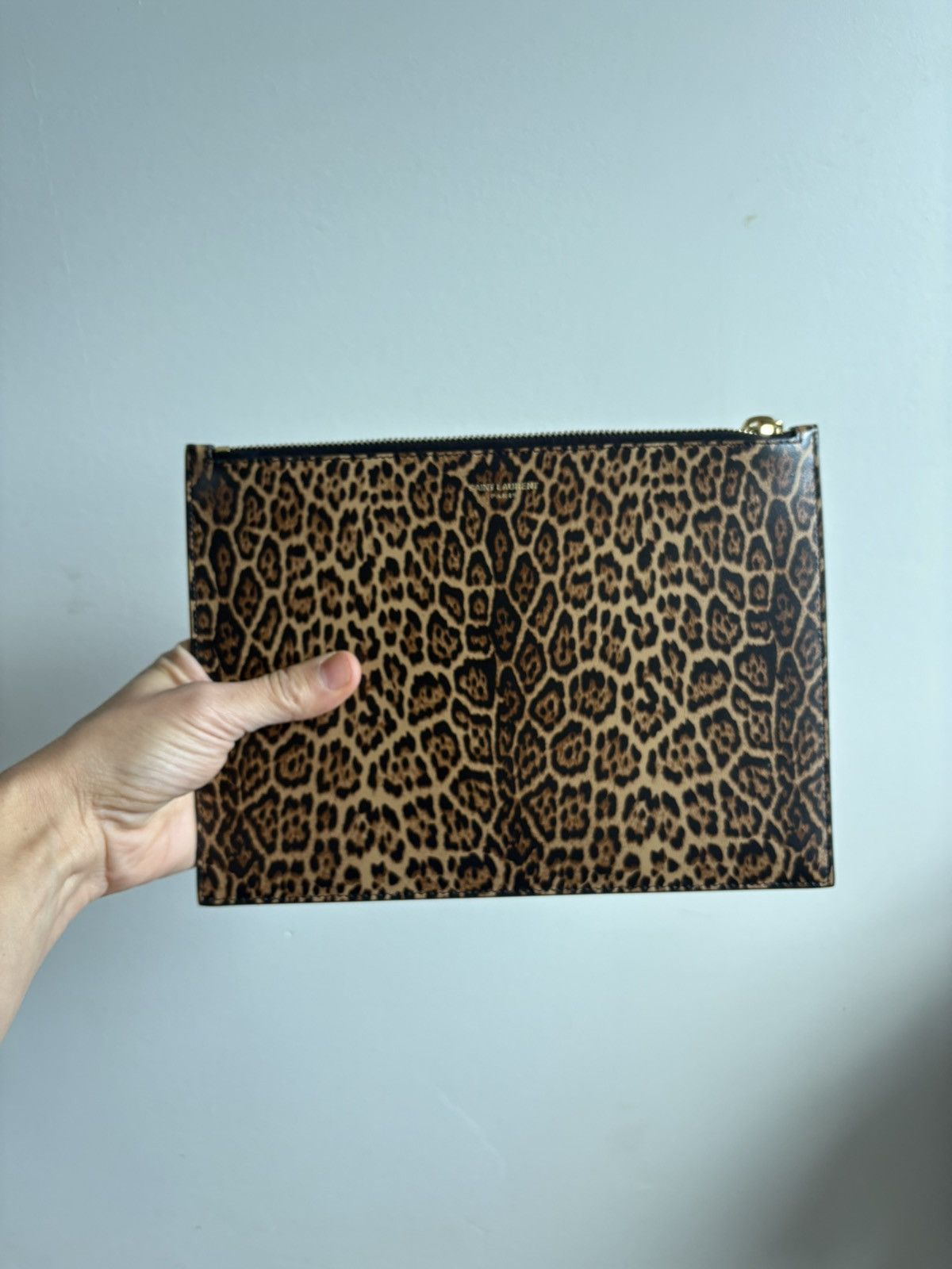 Saint Laurent Paris Saint Laurent Leopard Pouch Size ONE SIZE - 2 Thumbnail