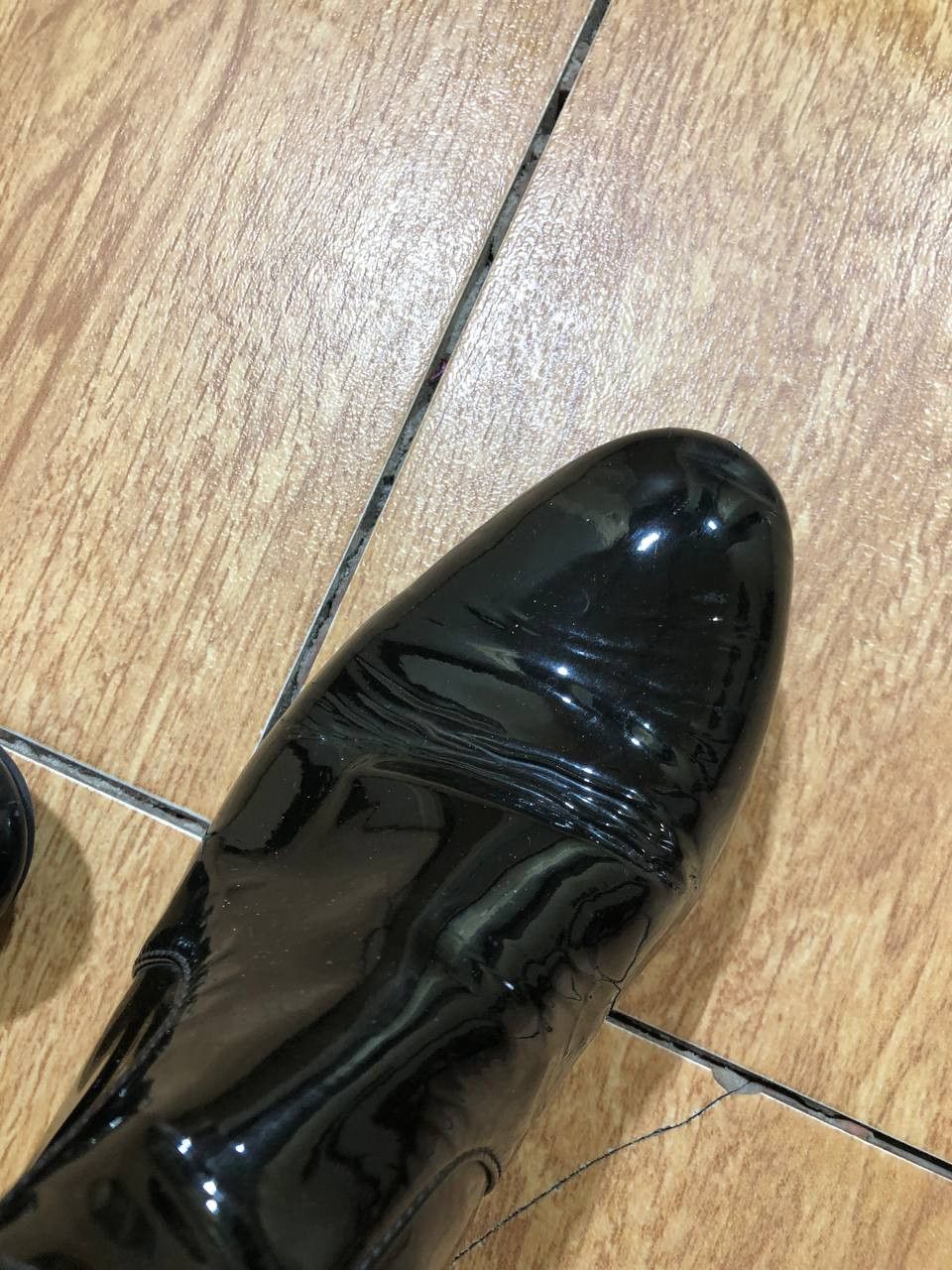 Prada PRADA Womens Black Patent Leather Ankle Boots Size US 8 / IT 38 - 12 Thumbnail