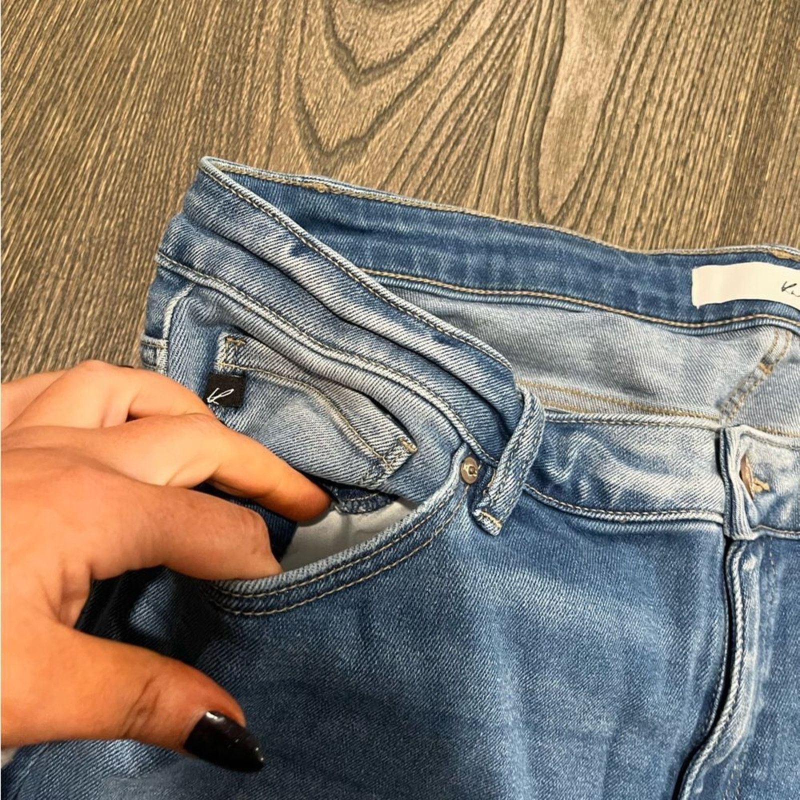 Vintage KanCan Womens XL Skinny Jeans Jeggings Distressed Stretch Size 34" / US 12 / IT 48 - 4 Thumbnail