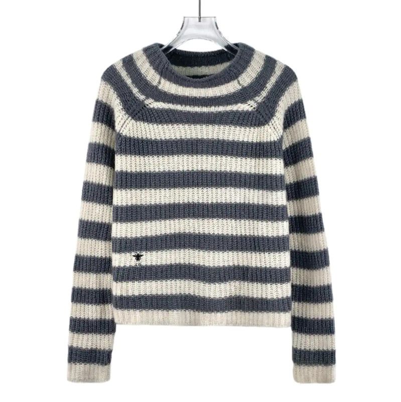 Dior Dior Striped Alpaca Wool Pullover Sweater 0089 Size XS / US 0-2 / IT 36-38 - 1 Thumbnail