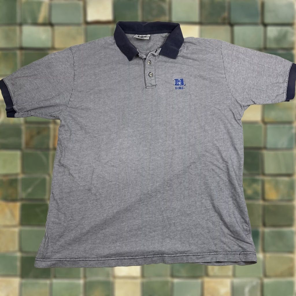 Lee VINTAGE Lee Sports Polo Shirt Duke Blue Devils XL Mens Short Sleeve 90s Blue Polo Shirt Size US XL / EU 56 / 4 - 1 Thumbnail