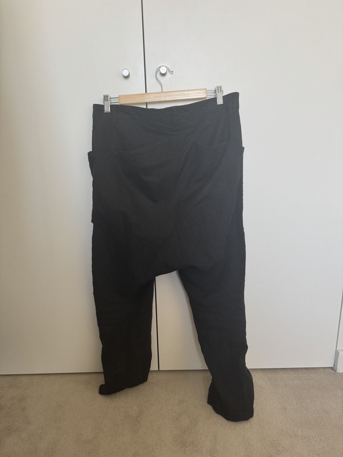 Kazuyuki Kumagai Attachment Attachment Curved Drop Crotched Pants Size US 32 / EU 48 - 2 Thumbnail