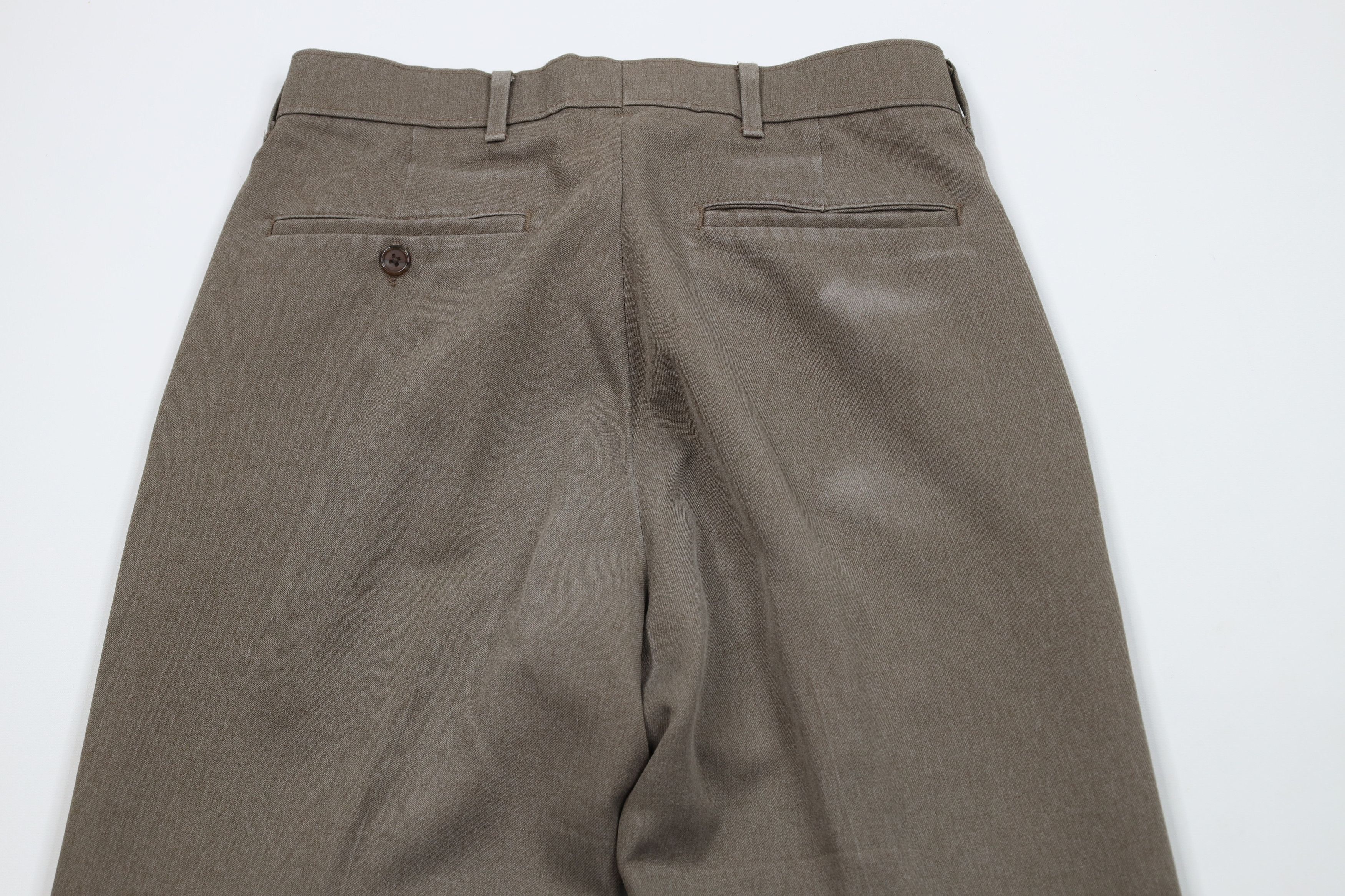 Levi's Vintage 70s Levis Knit Flared Wide Leg Chino Pants Beige USA Size US 30 / EU 46 - 11 Thumbnail