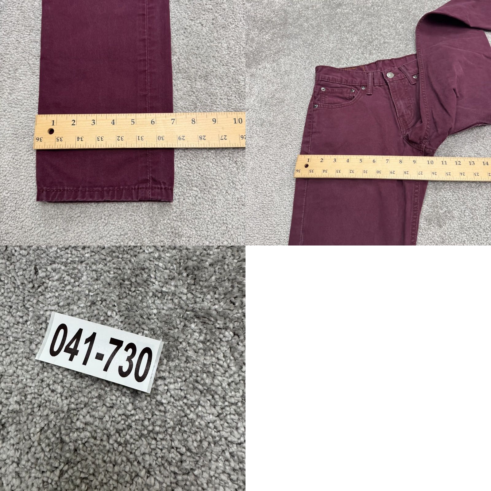 Levi's Levi's 511 Straight Leg Denim Jeans Womens 28x30 Red Cotton Mid Rise Vintage No Logo Pockets 28in Inseam Regular Fit Streetwear Size 28" / US 6 / IT 42 - 10 Thumbnail