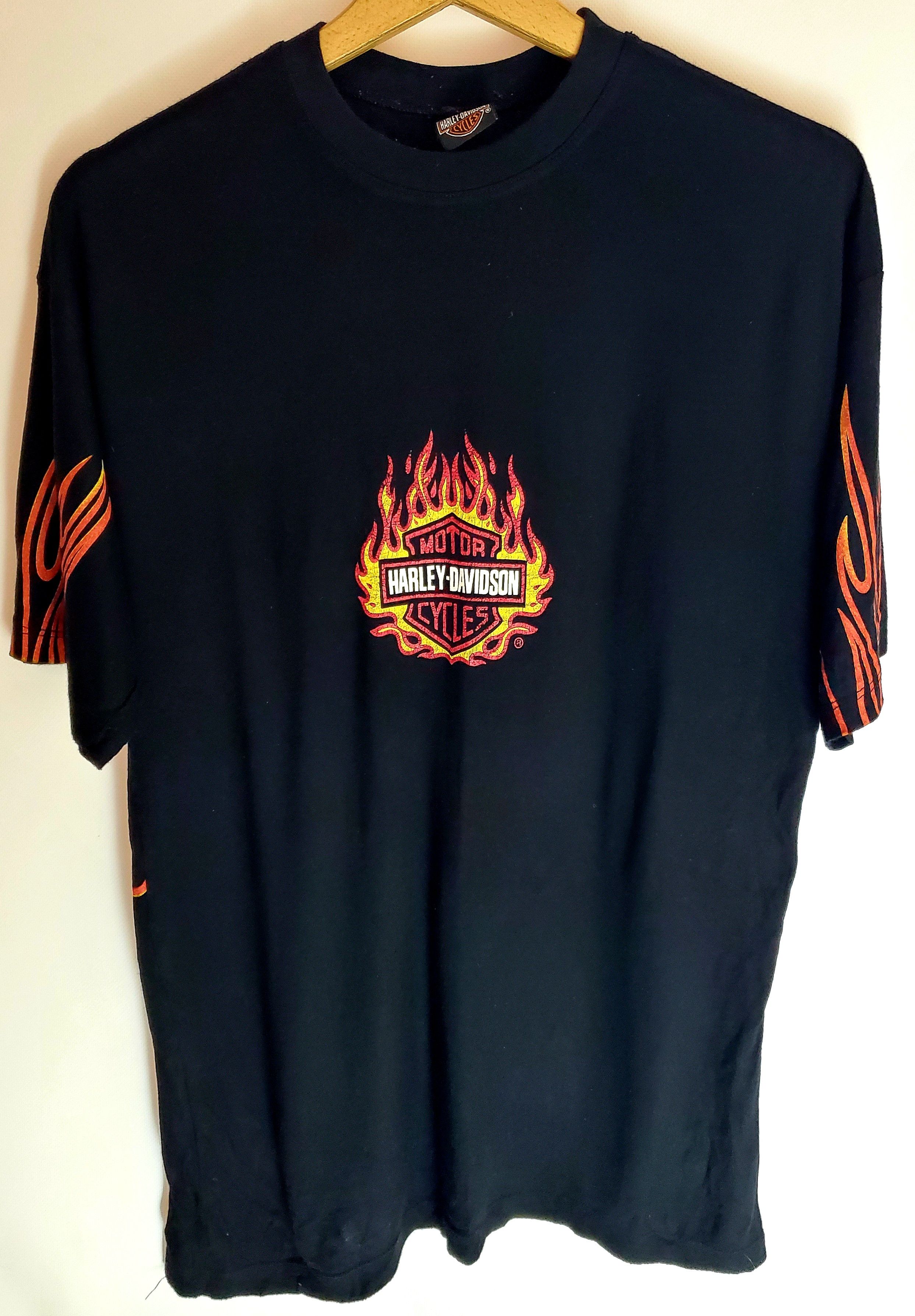 Harley Davidson HARLEY DAVIDSON FLAMES-V2 ENGINE T-SHIRT size M Size US M / EU 48-50 / 2 - 2 Thumbnail