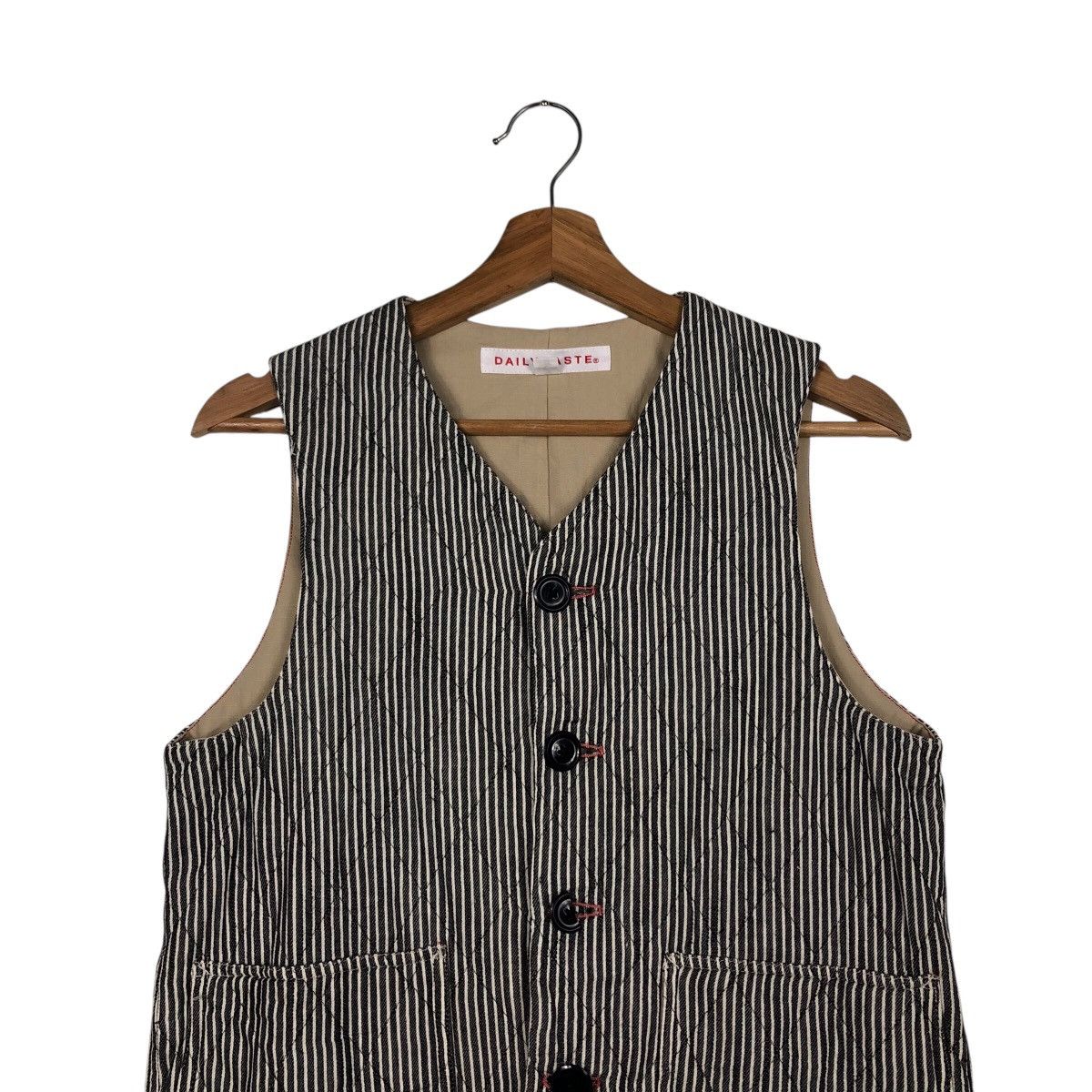 Japanese Brand 📌Vintage Hickory Chore Vest Jacket Daily Taste Kapital Size US M / EU 48-50 / 2 - 4 Thumbnail