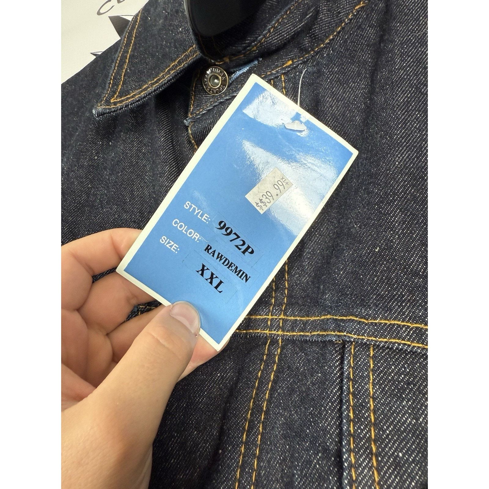 Koman Vintage 2000 Raw Denim Jacket By Koman XXL Size US XXL / EU 58 / 5 - 4 Thumbnail