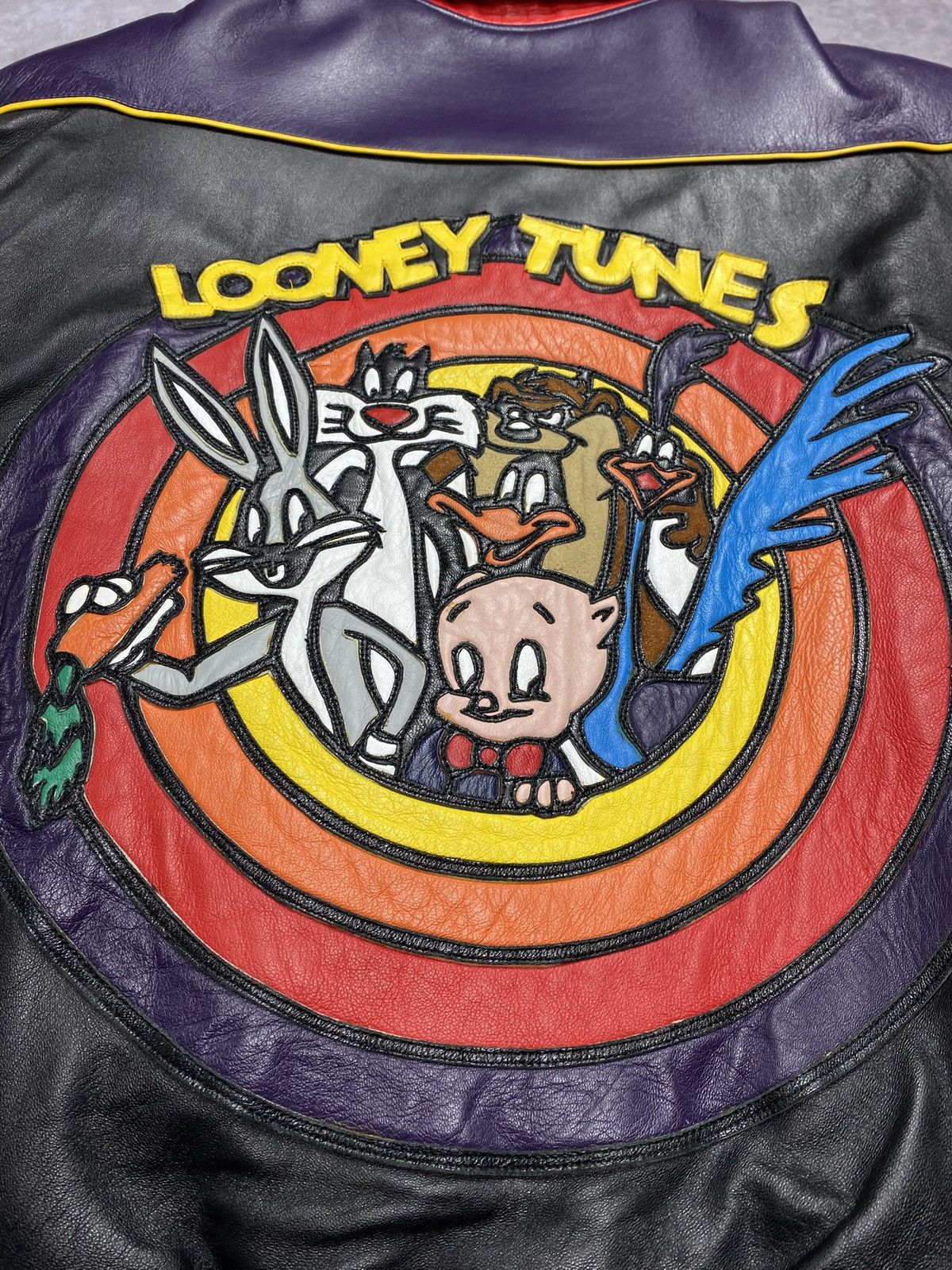 Jeff Hamilton 90’s Jeff Hamilton Looney Tunes Reversible Leather Jacket Size US L / EU 52-54 / 3 - 4 Thumbnail
