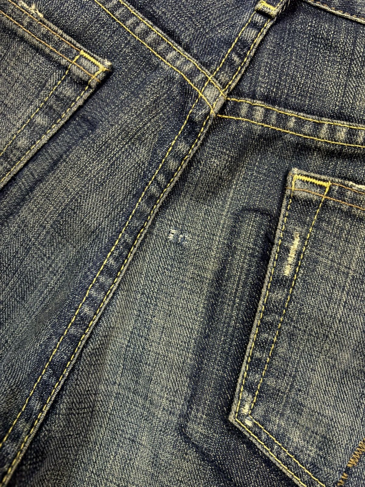 Jun Takahashi Kunna Kunna Japan Grunge Cross Shade Distress Jeans Size US 32 / EU 48 - 9 Thumbnail