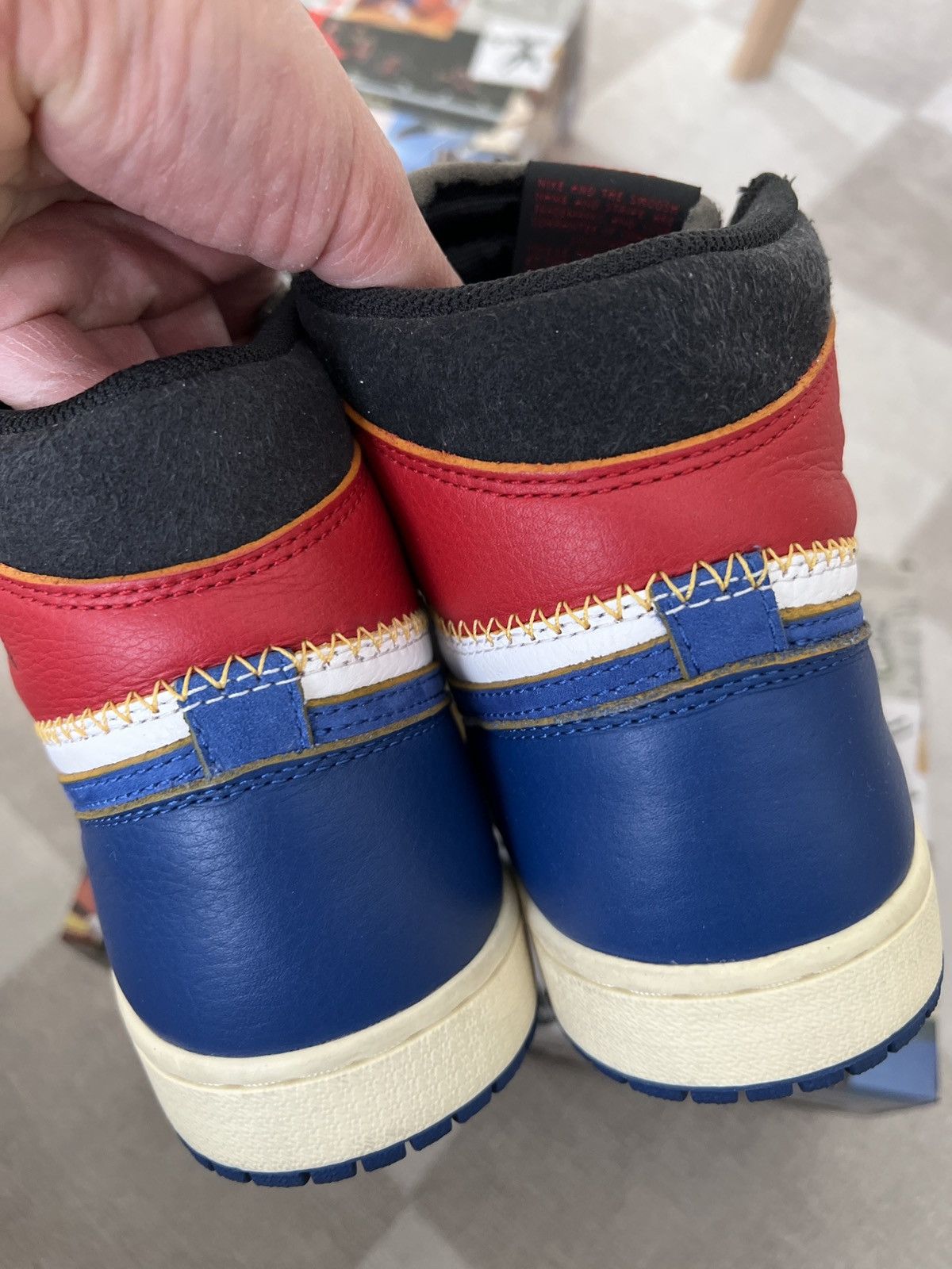 Jordan Brand × Union LA Jordan 1 high x union la storm blue 8.5us Size US 8.5 / EU 41-42 - 4 Thumbnail