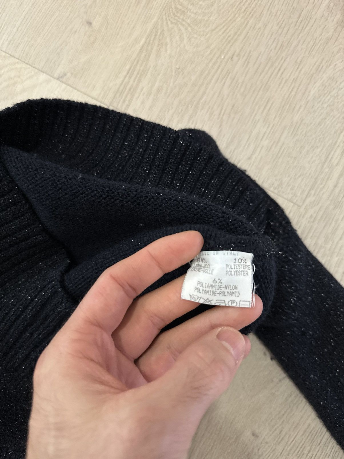 Maison Margiela 1999 fall lurex navy sweater Size M / US 6-8 / IT 42-44 - 6 Thumbnail