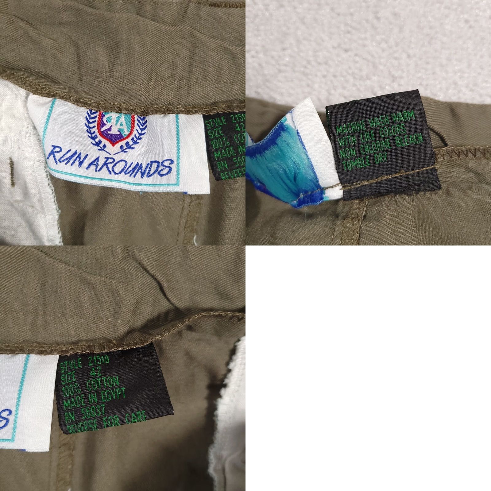 Vintage VINTAGE Cargo 42 Green Shorts Mens Cargo Pocket 90s Hiking Outdoors Camp Run Arounds Casual Travel Summer Spring Fall 7 In Inseam Size US 40 / EU 56 - 9 Thumbnail