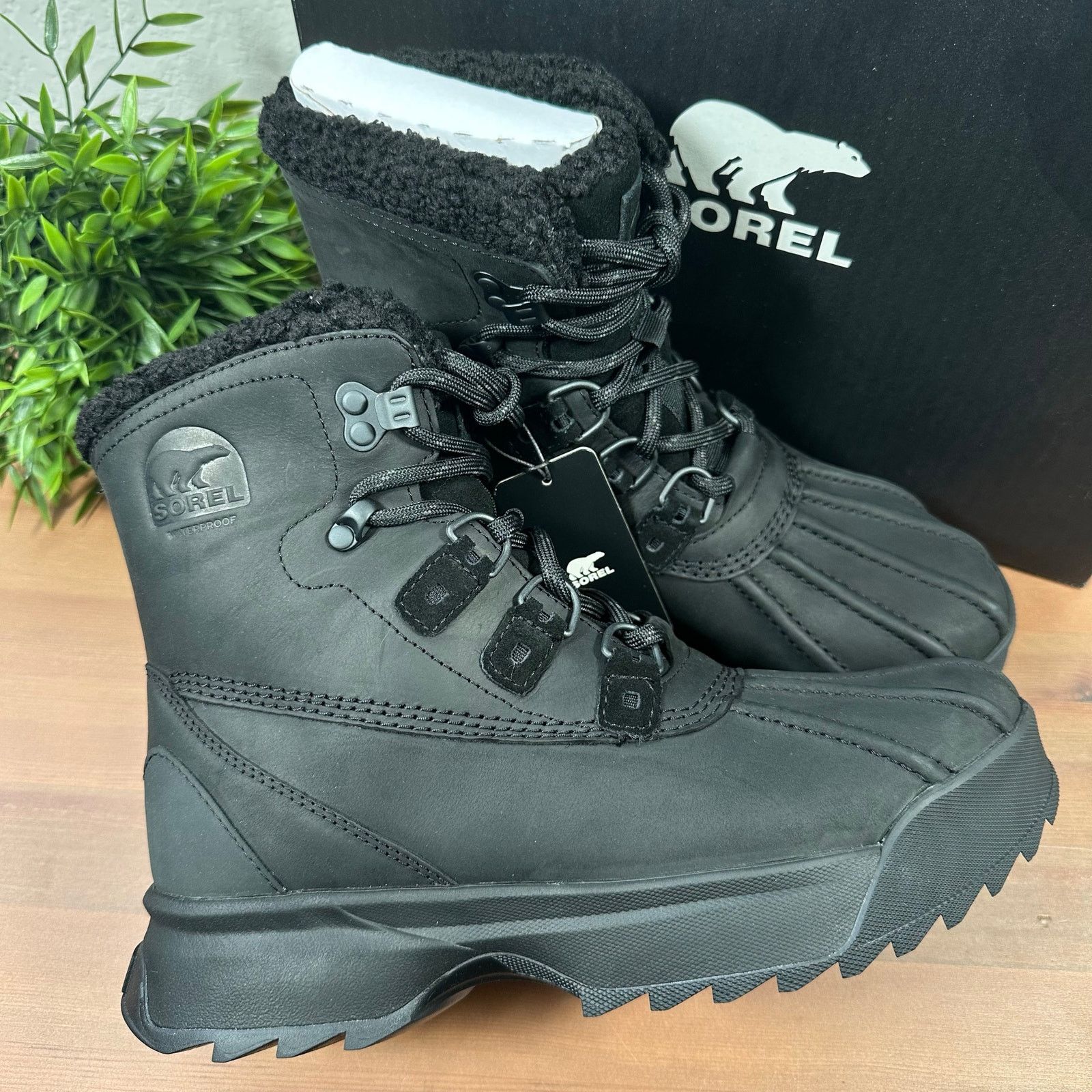 Sorel Scout 87 Lux WP Boots Men 9 Black Waterproof Insulated Winter Duck Leather BLABLAA_D2.jpg main image 2