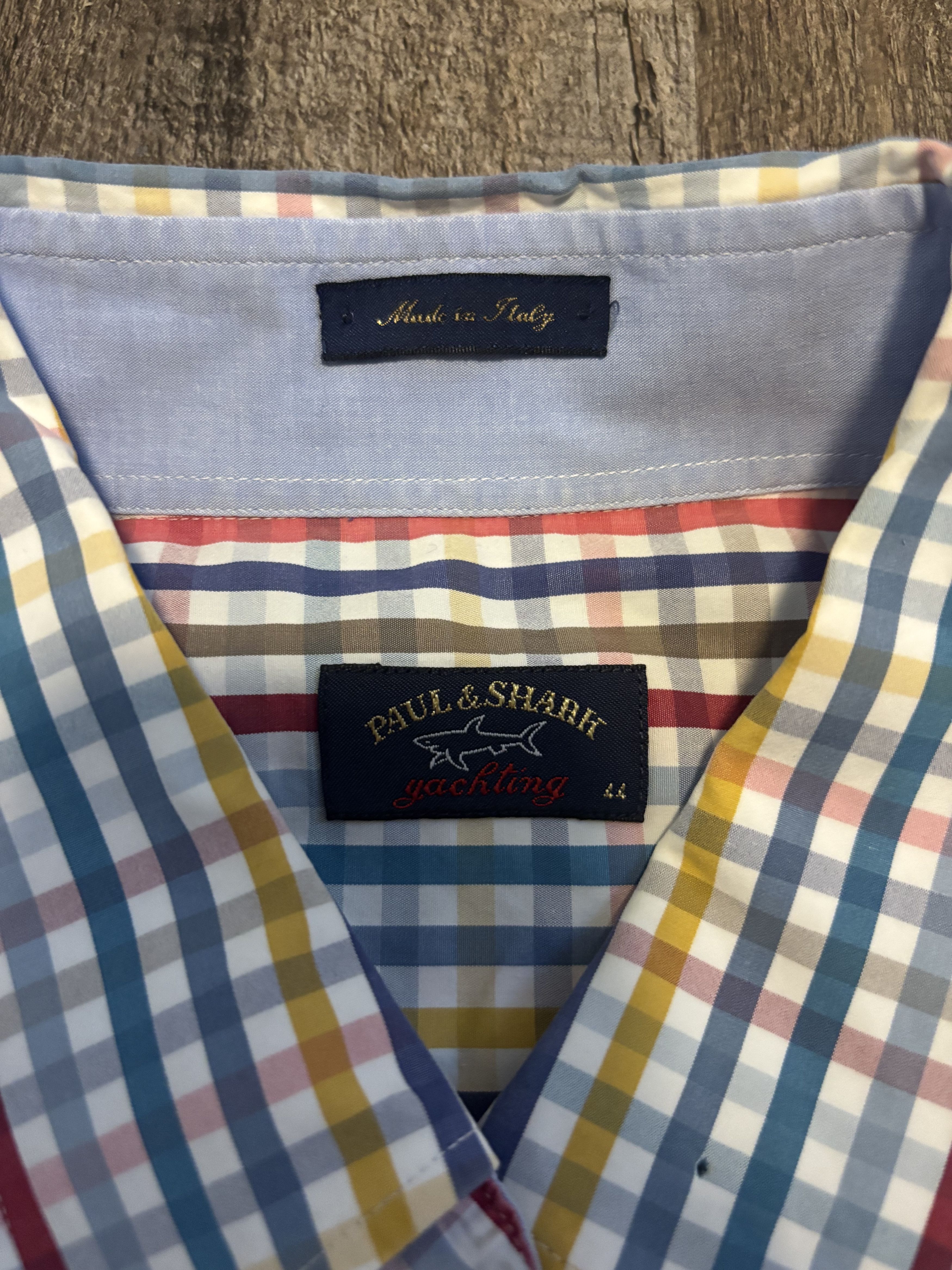 Paul & Shark Paul & Shark Plaid Short Sleeve Button Up Shirt Size US L / EU 52-54 / 3 - 2 Thumbnail