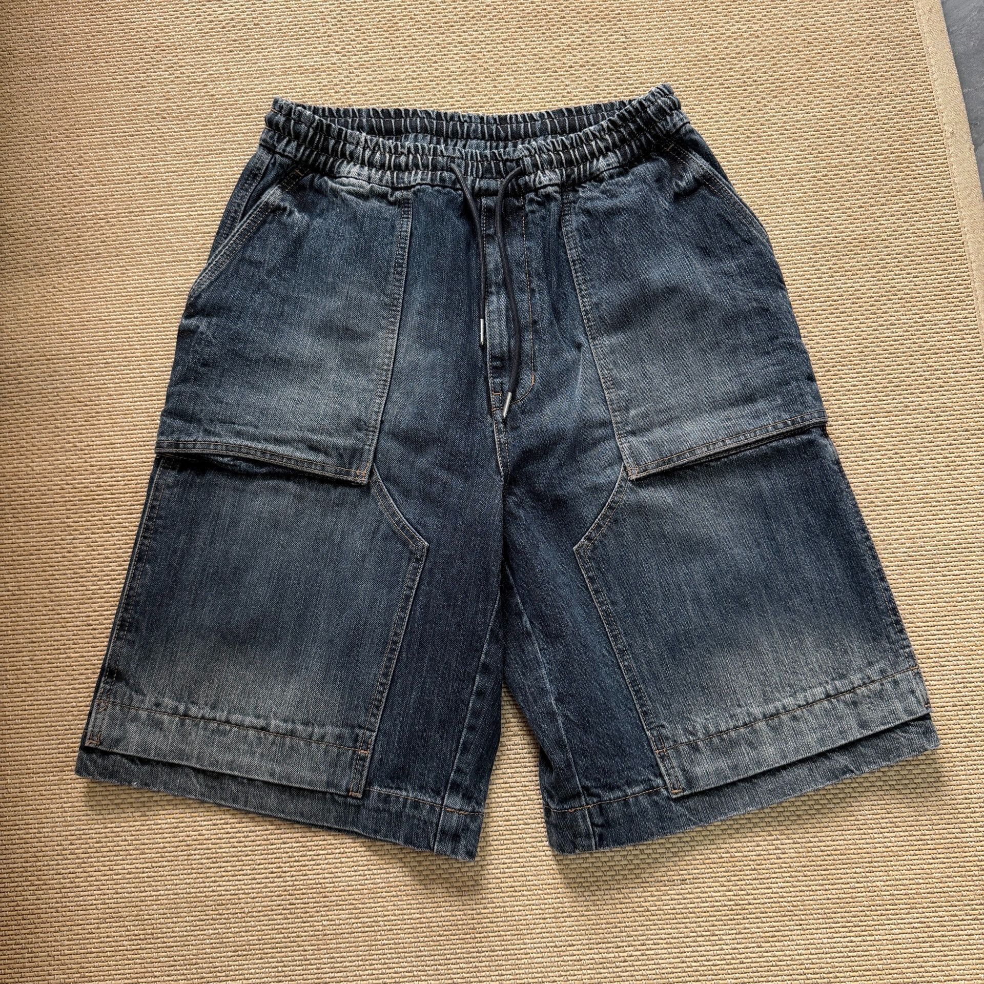 Juun.J Juun.J Deep Blue Denim Shorts Size US 28 / EU 44 - 1 Thumbnail