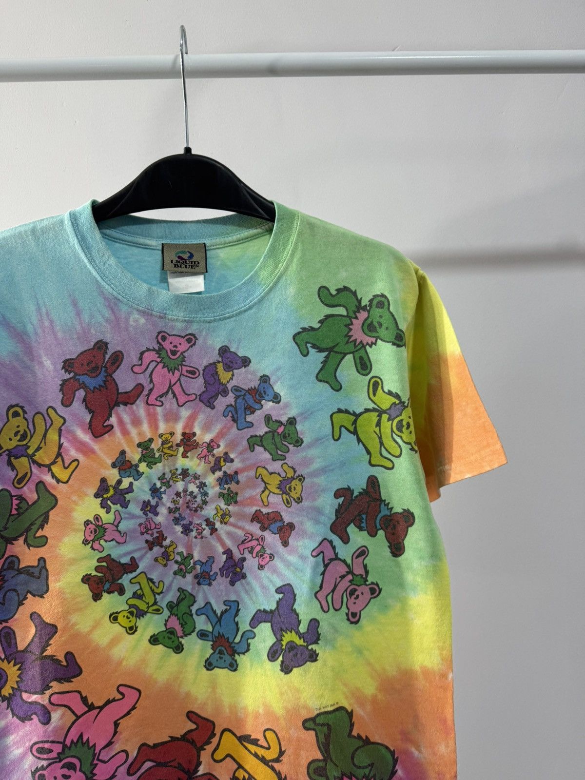 Vintage Grateful Dead Spiral Bears band tee Tops