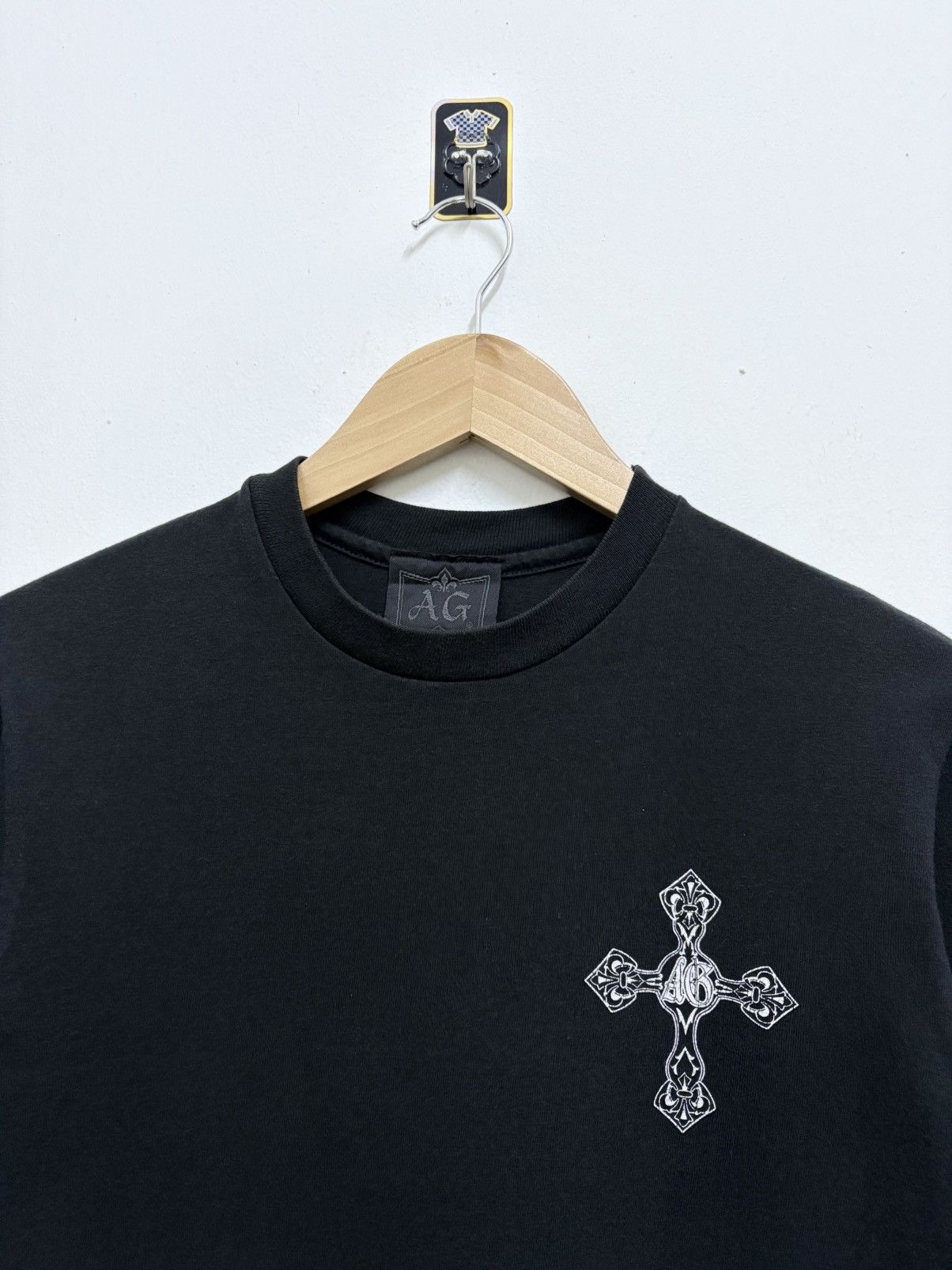 A&G Rock Vintage 90's A&G Rock N Roll Couture - Gothic Cross T-Shirt Size US S / EU 44-46 / 1 - 3 Thumbnail