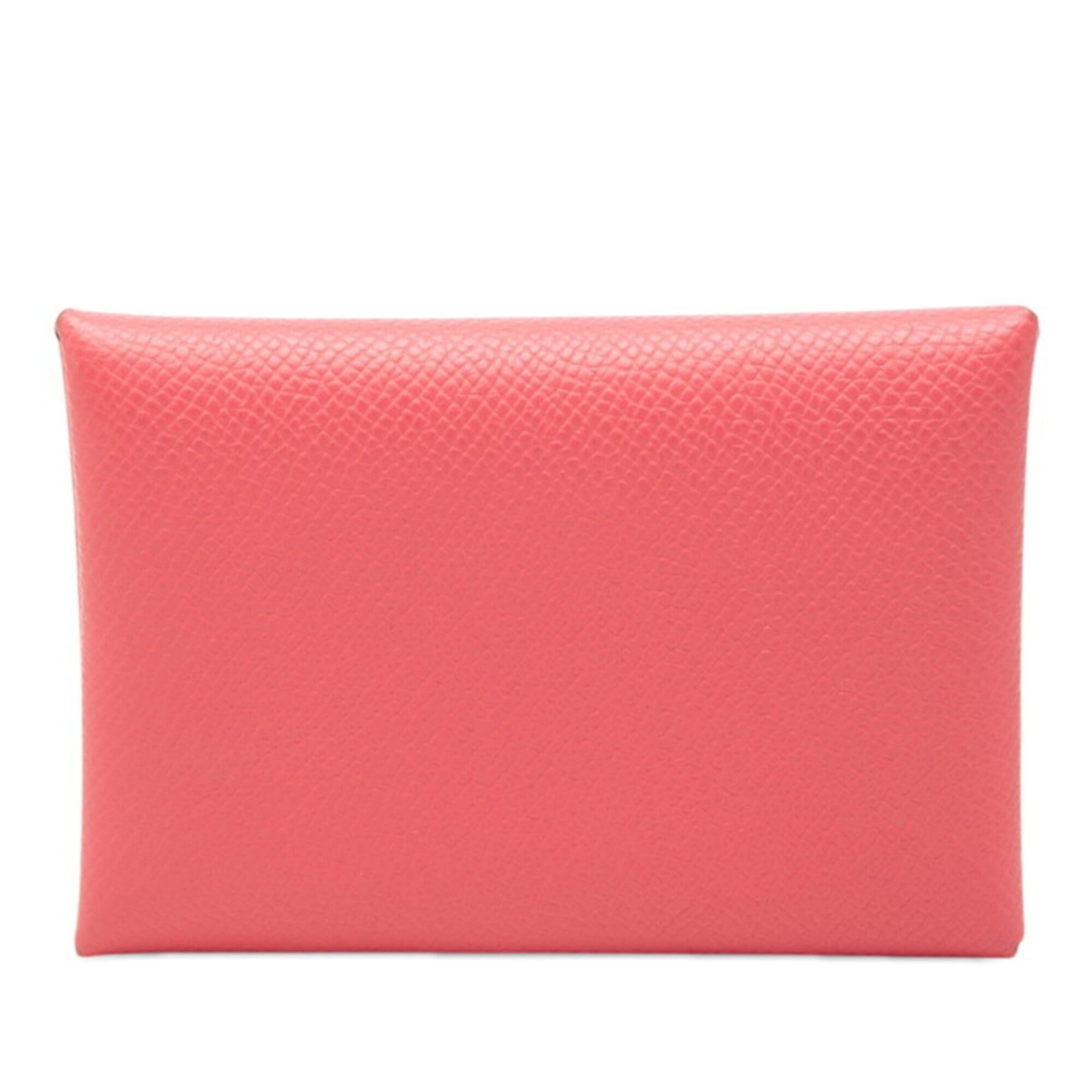 Hermes Hermes Calvi Duo Bi-fold Wallet/Coin Purse, B Stamp, 2023, Rose Azalee Pink, Veau Epsom Leather, Women's. Size ONE SIZE - 1 Thumbnail