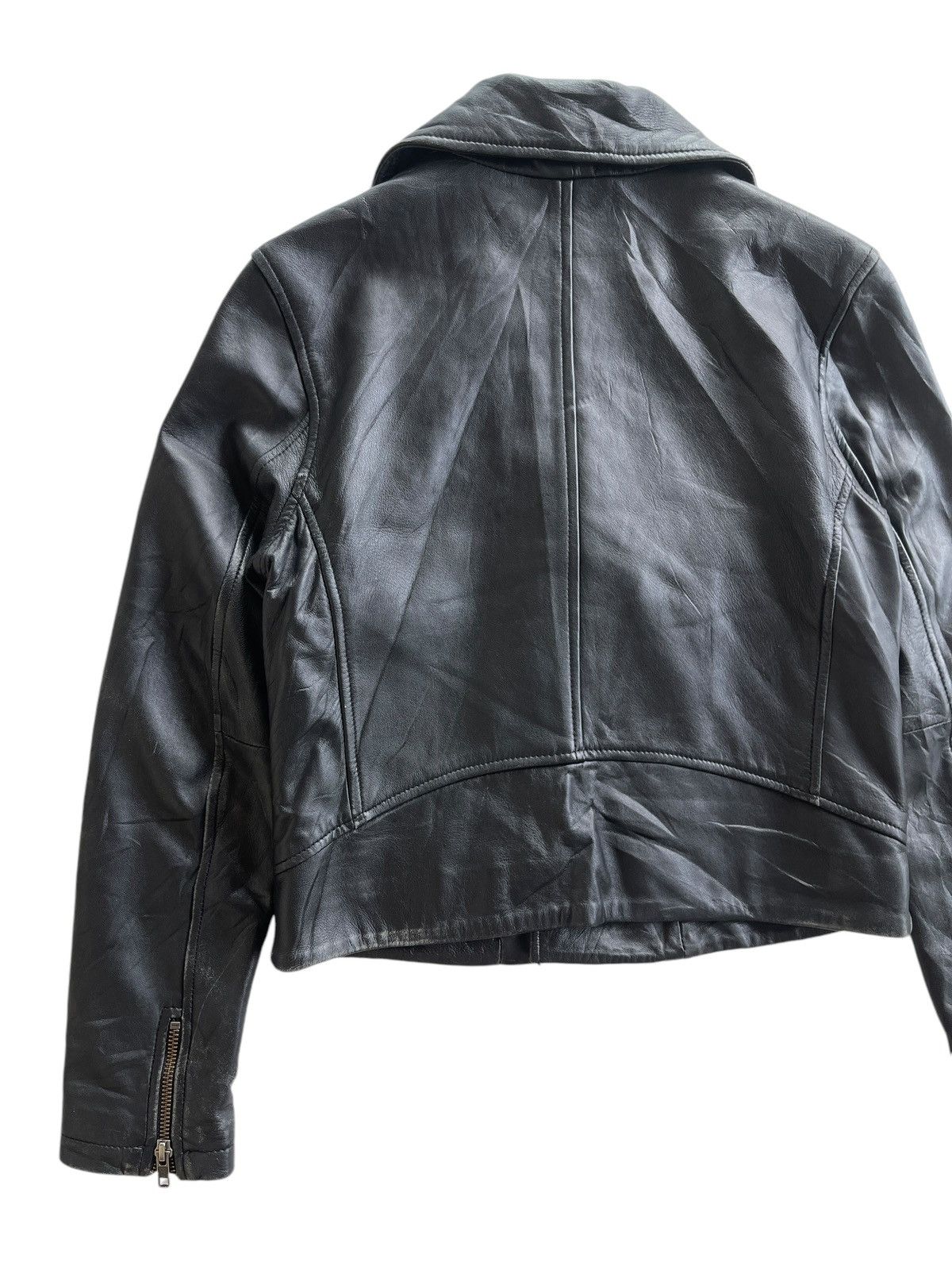 14th Addiction Coen Double Collar Soft Lambskin Biker Jacket Size S / US 4 / IT 40 - 8 Thumbnail