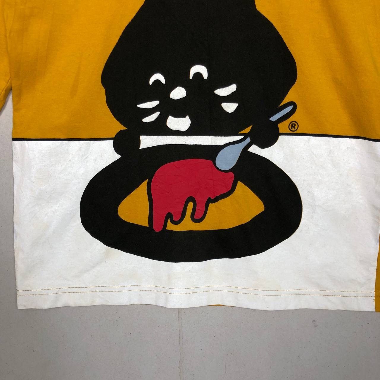 Issey Miyake Issey Miyake Ne-net Kitan Cat Eating Colorblock Tee Shirt Size US M / EU 48-50 / 2 - 4 Thumbnail