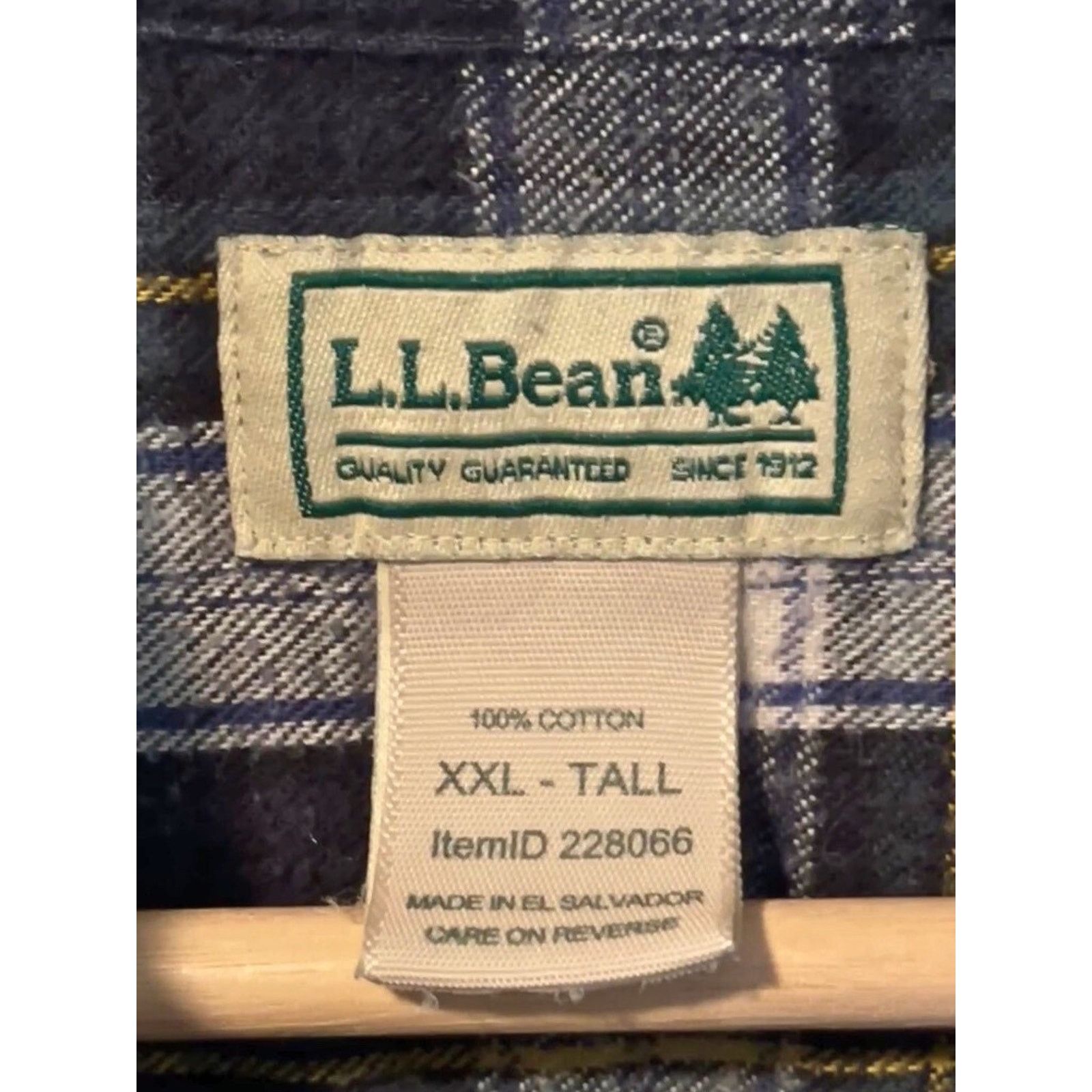 L.L. Bean L.L. Bean Traditional Fit Plaid Flannel Shirt 2XLT 22806 Size US XXL / EU 58 / 5 - 4 Thumbnail