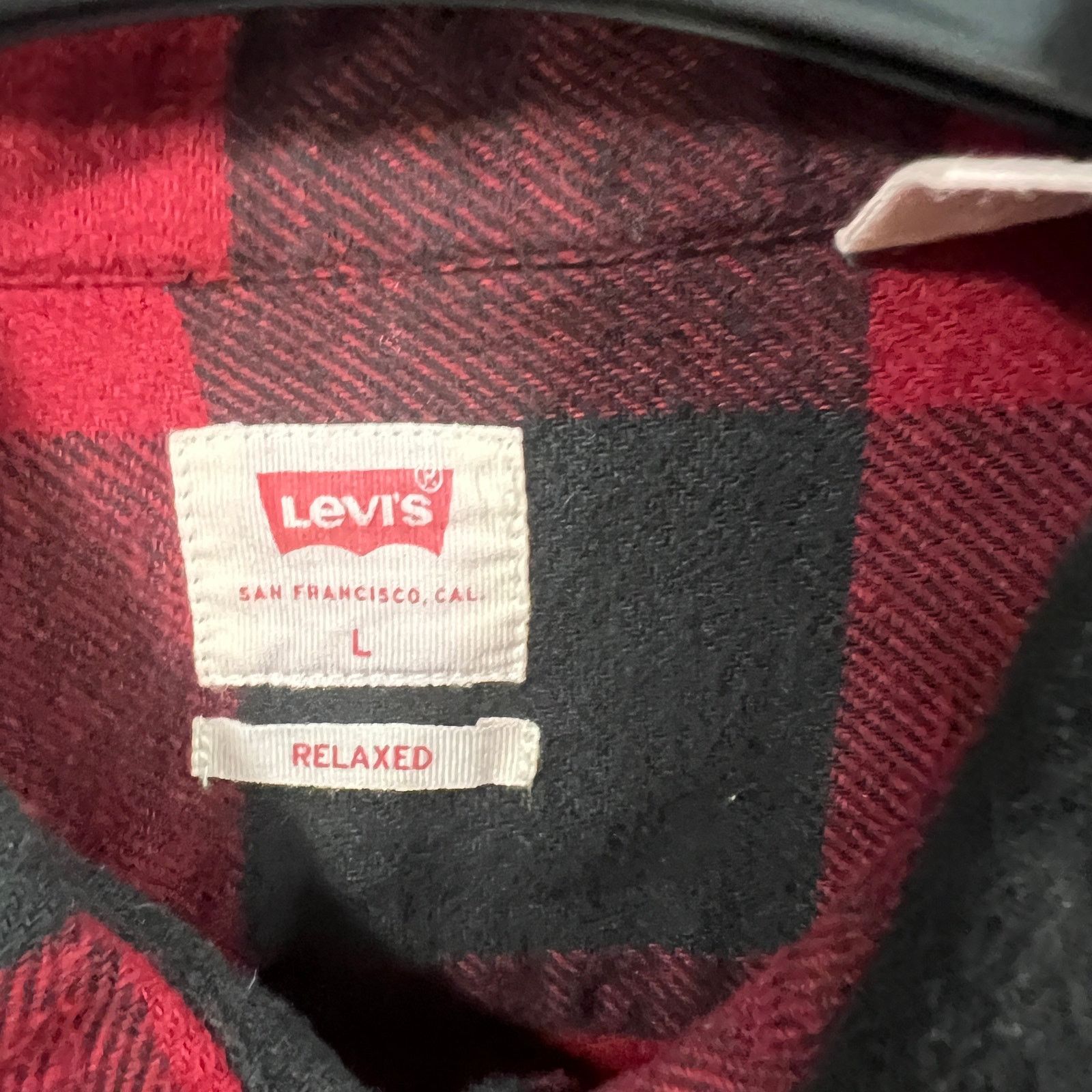 Other Levis Shirt Mens Button Up Red Buffalo Plaid Casual Size US L / EU 52-54 / 3 - 3 Thumbnail