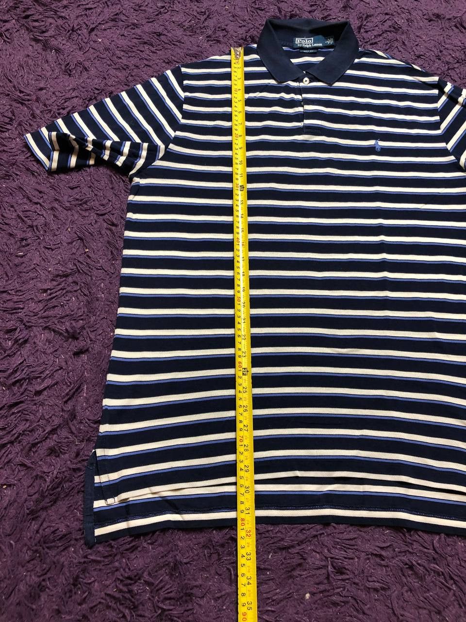 Polo Ralph Lauren Polo Ralph Lauren Embroidered Logo Striped Polo Shirt Large Size US L / EU 52-54 / 3 - 10 Thumbnail