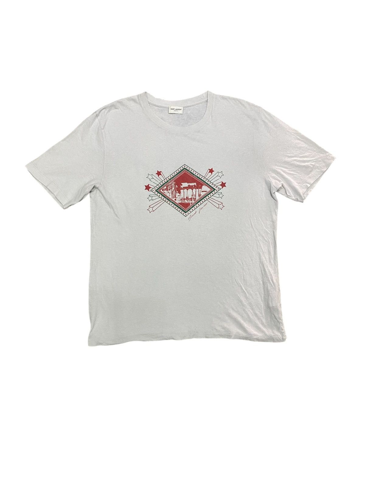 Saint Laurent Paris SS19 Saint Laurent Jardin Majorelle tee Size US M / EU 48-50 / 2 - 1 Thumbnail