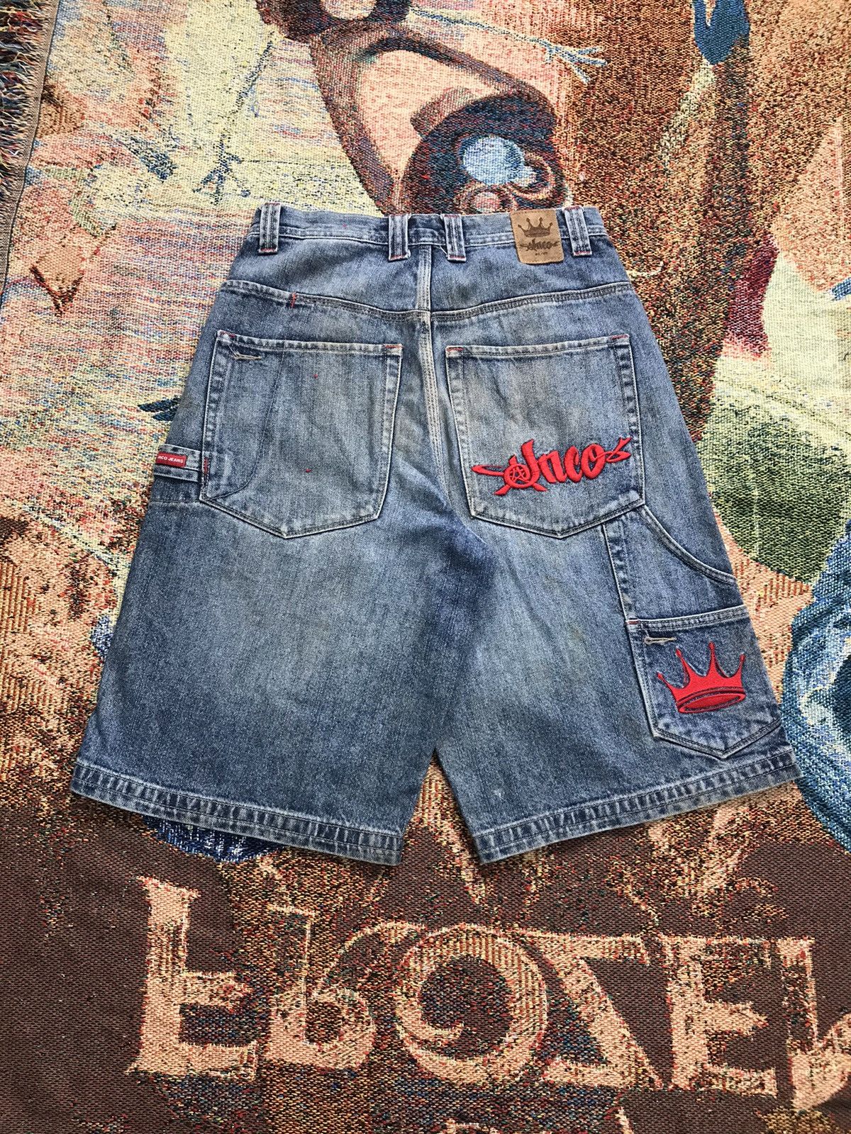Vintage Jnco carpenter embroidered jort