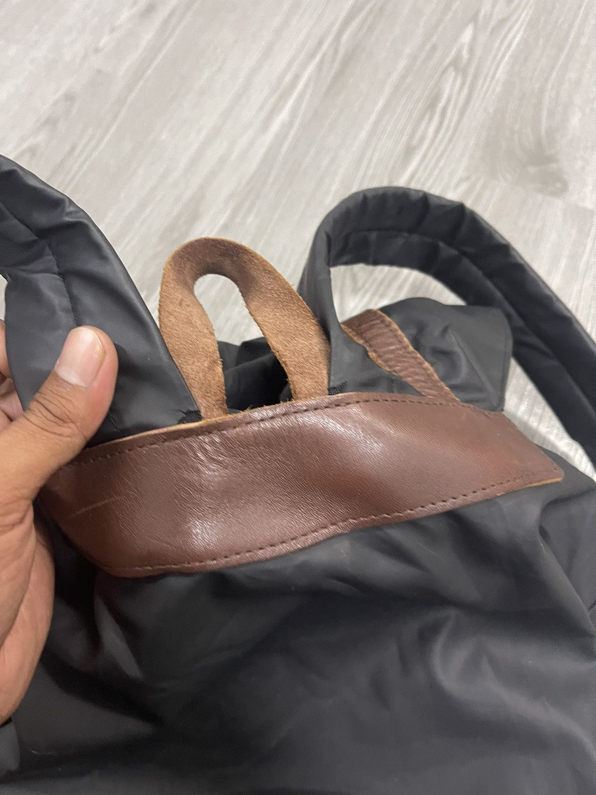 Union made ciaopanic Leather and tech nylon rucksack pack
