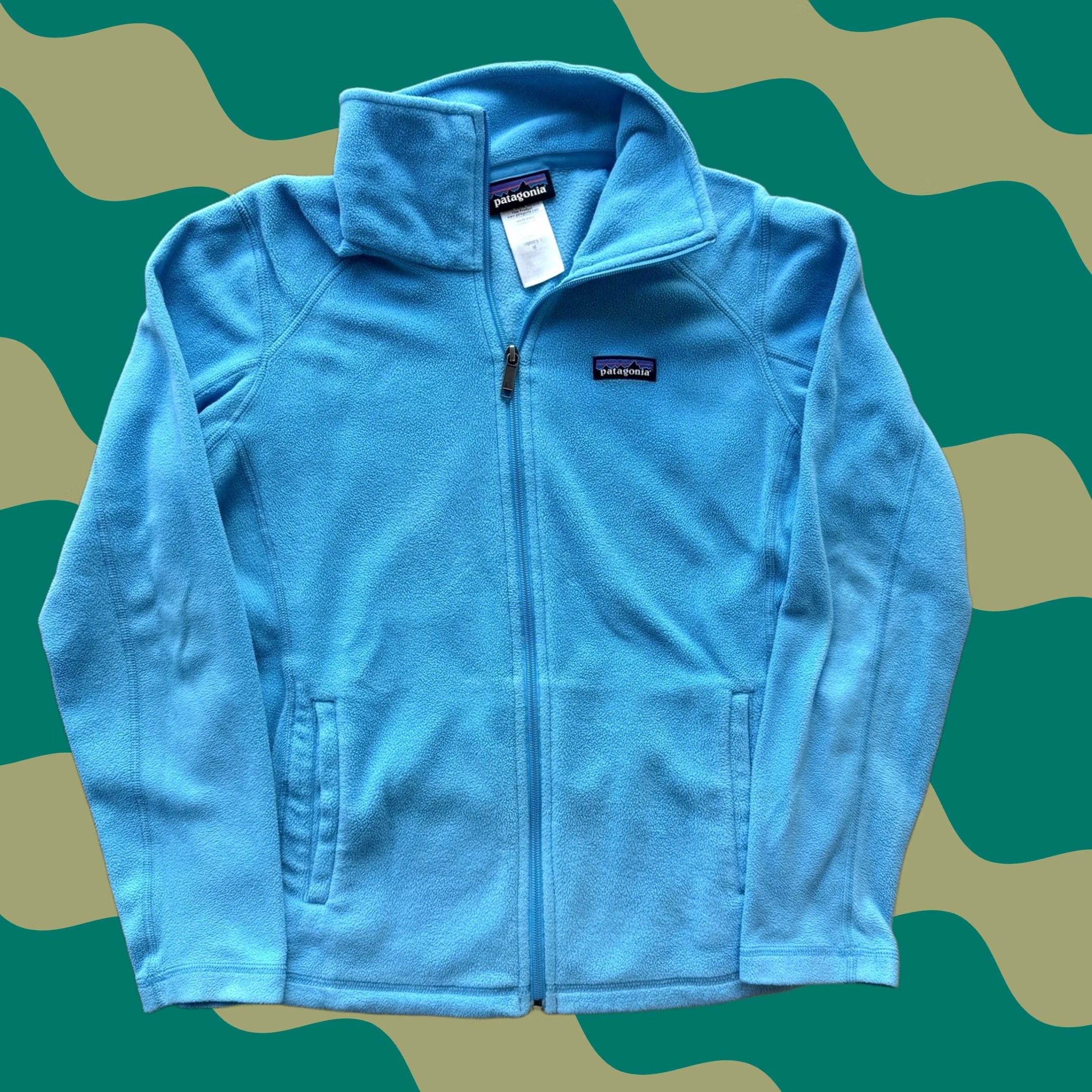 Patagonia VINTAGE Patagonia Long Sleeve Full Zip Blue Fleece Jacket Womens Medium Shirt/Coat Regular Breathable Full Zip 90s/2000s Size M / US 6-8 / IT 42-44 - 1 Thumbnail