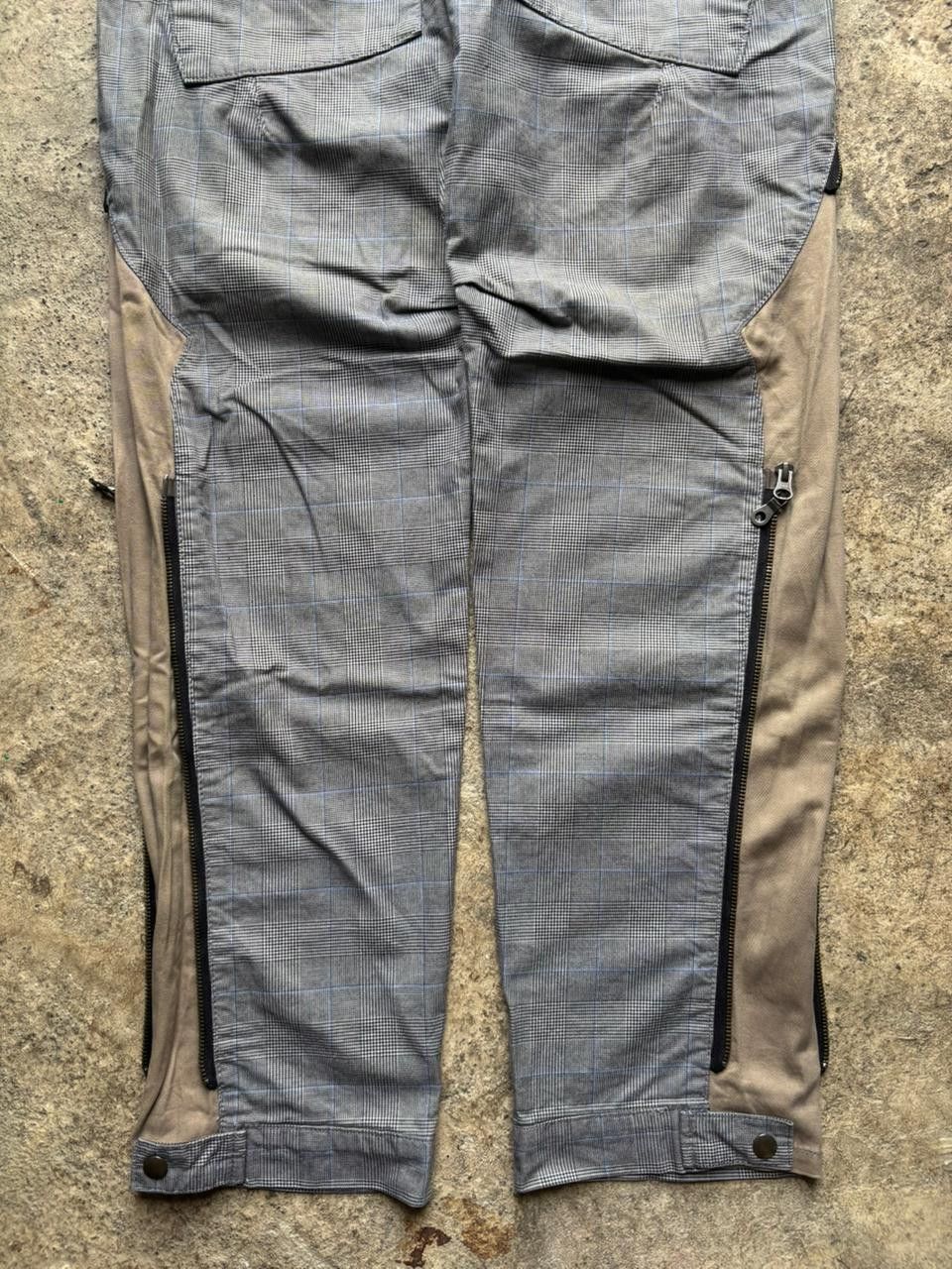 PPFM 2000s PPFM Multi Zipper Side Hybrid Adjustable Plaid Pants Size US 32 / EU 48 - 12 Thumbnail