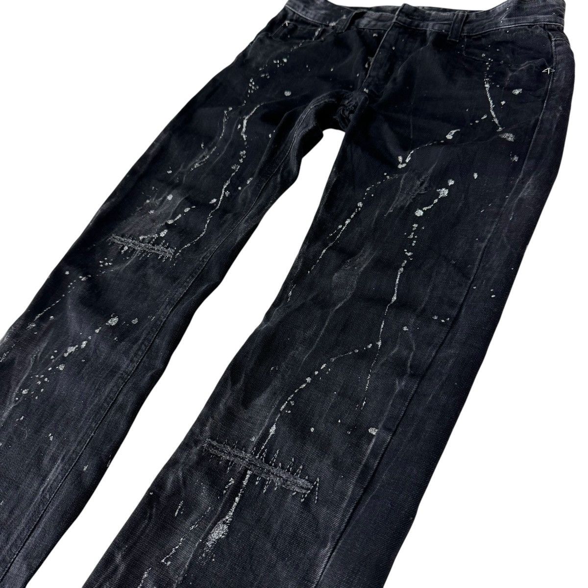 If Six Was Nine 🌟00s LAGUST PAINT SPLASHED DENIM PANTS Size US 32 / EU 48 - 9 Thumbnail