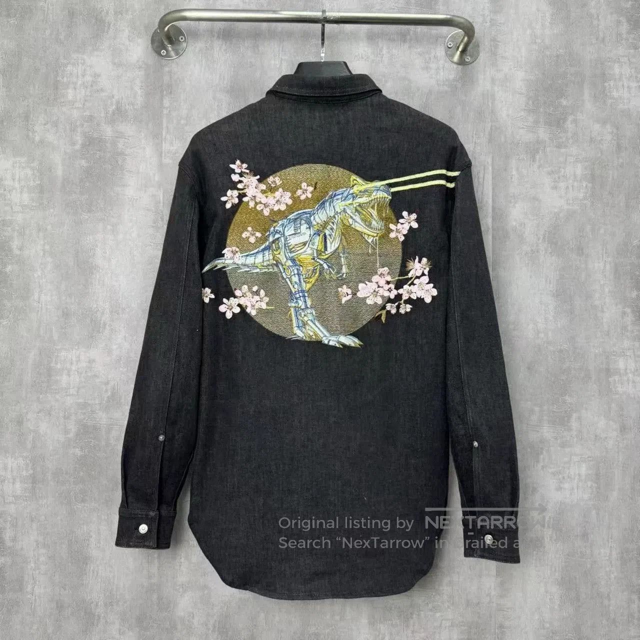 Dior Dior Embroidered Denim Jacket with Dinosaur Design. Size US M / EU 48-50 / 2 - 2 Thumbnail