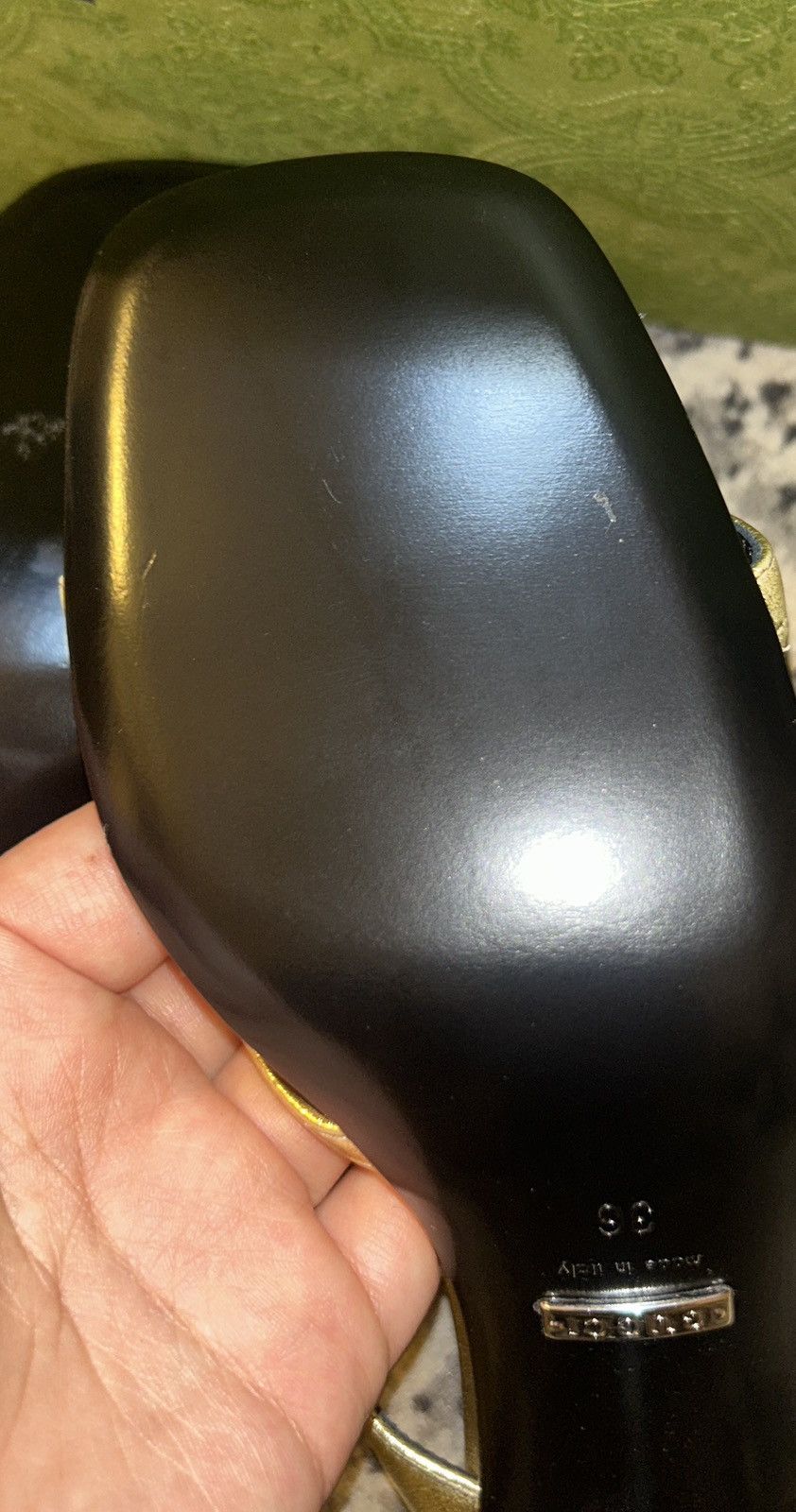 Gucci Gucci 75mm Horsebit Detail Leather Sandal Nappa Silk size 36 Size US 6 / IT 36 - 5 Thumbnail