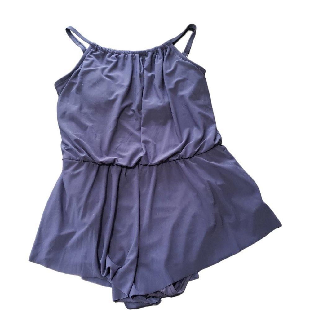 Designer CT363 Ladies NWOT Navy Aqua Green Swimsuit L Size ONE SIZE - 1 Thumbnail