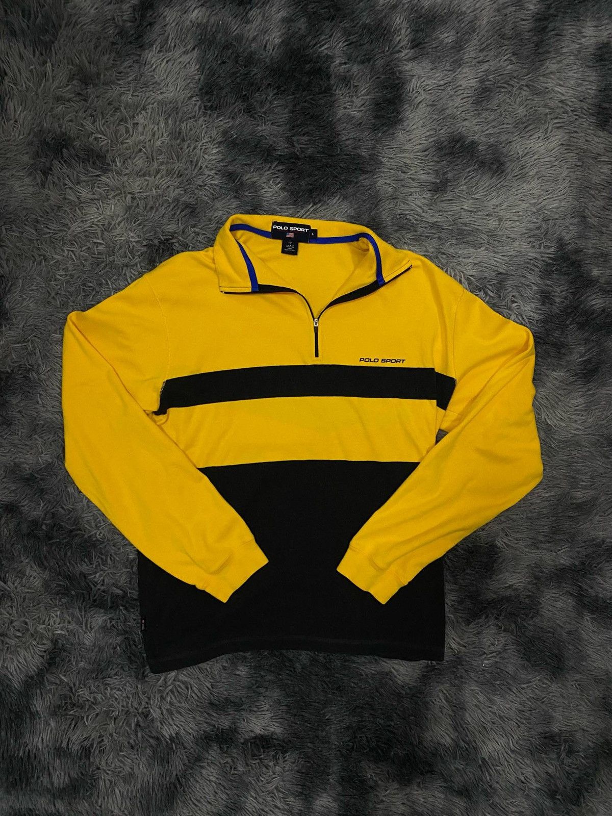 Ralph Lauren Sport Polo Sport Ralph Lauren Sweater Medium Yellow 1/4 Zip Size US L / EU 52-54 / 3 - 1 Thumbnail