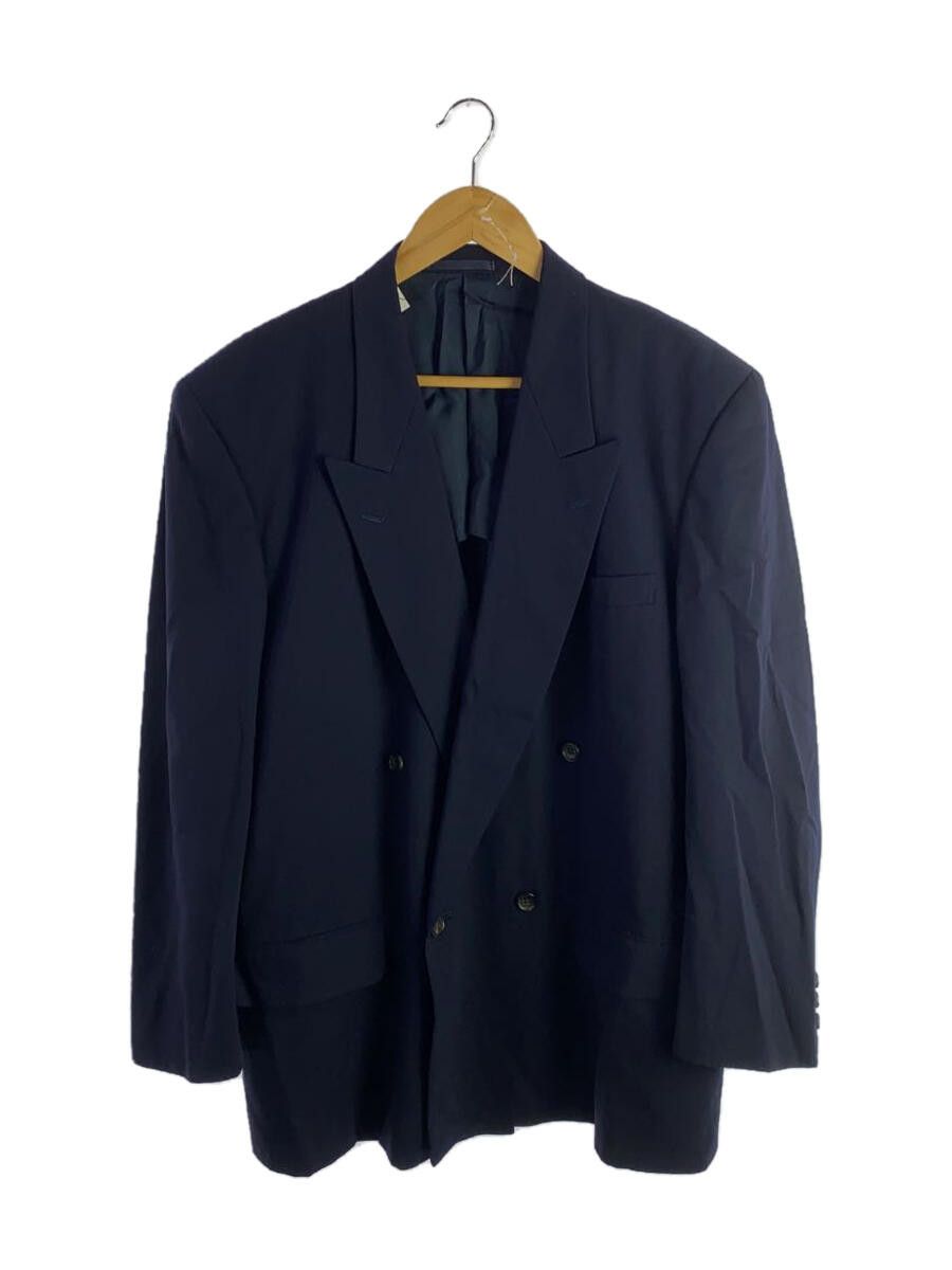 Jacket Double Tailored Wool Plain Navy