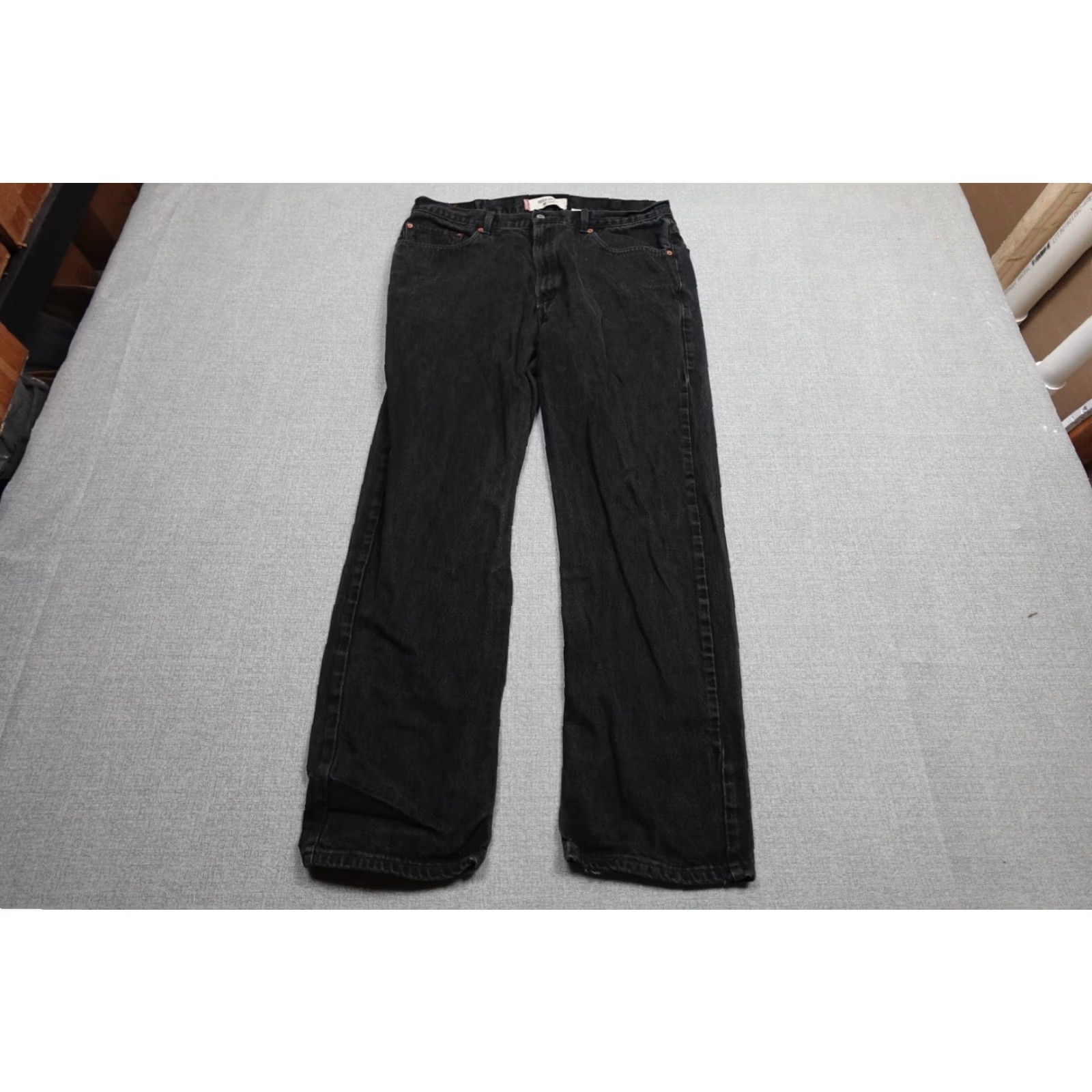Levi's Levi's 505 Jeans Mens Regular Levi's 505 Jeans Black Dark Wash Denim Western Cowboy Relaxed Straight 32x40 Mens Size US 40 / EU 56 - 3 Thumbnail