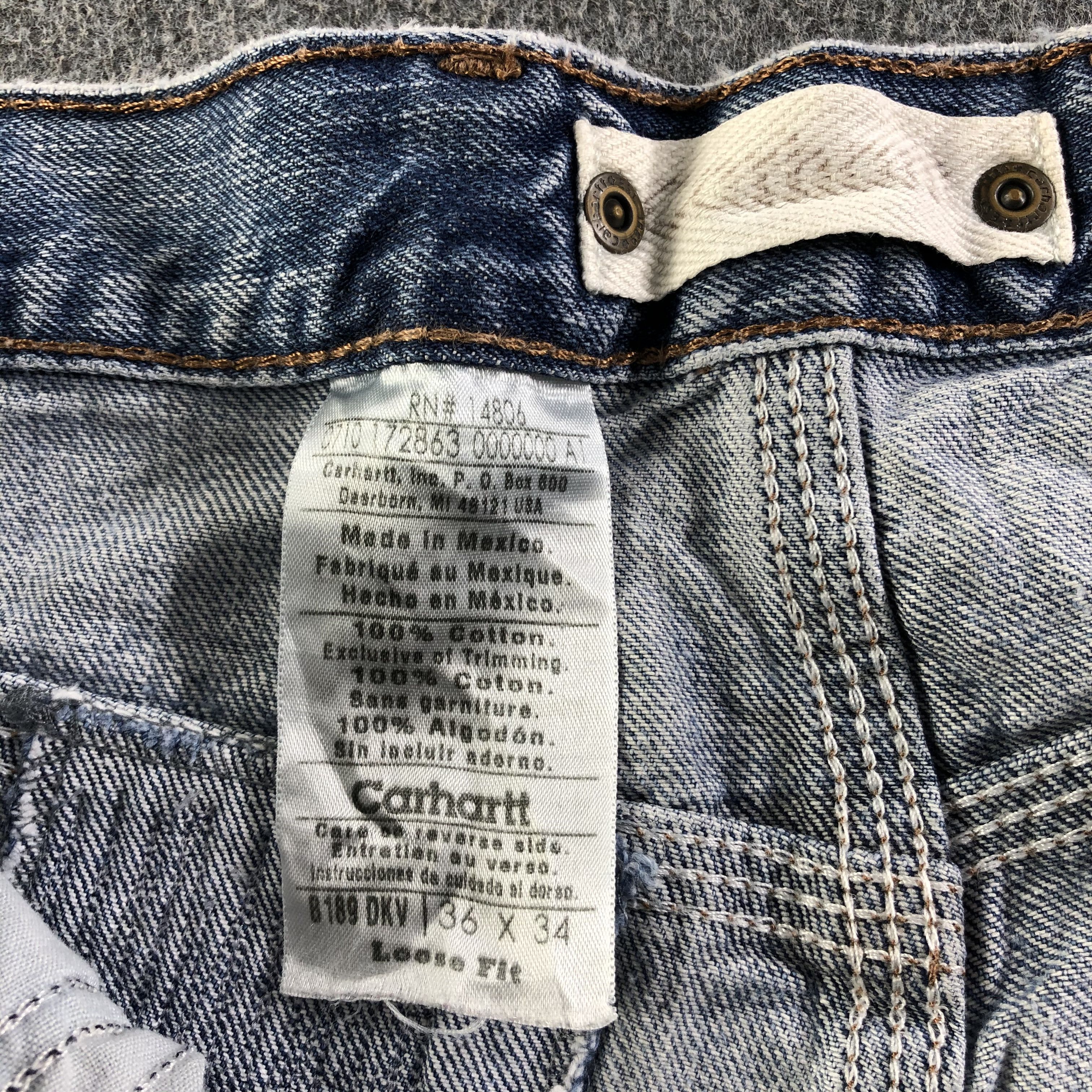 Carhartt Vintage Blue Wash Carhartt Jeans-J3868 Size US 36 / EU 52 - 9 Thumbnail