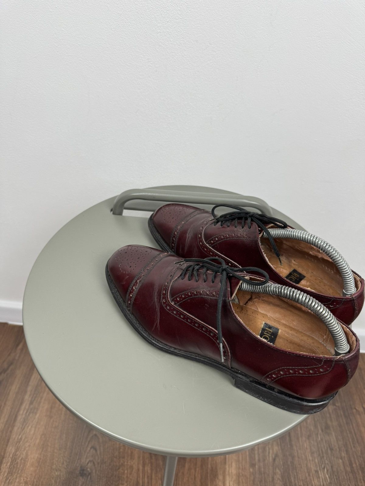 Other Vintage Burgundy Leather Brogue Oxford Shoes US 7.5 EU 40.5 Size US 7.5 / EU 40-41 - 11 Thumbnail