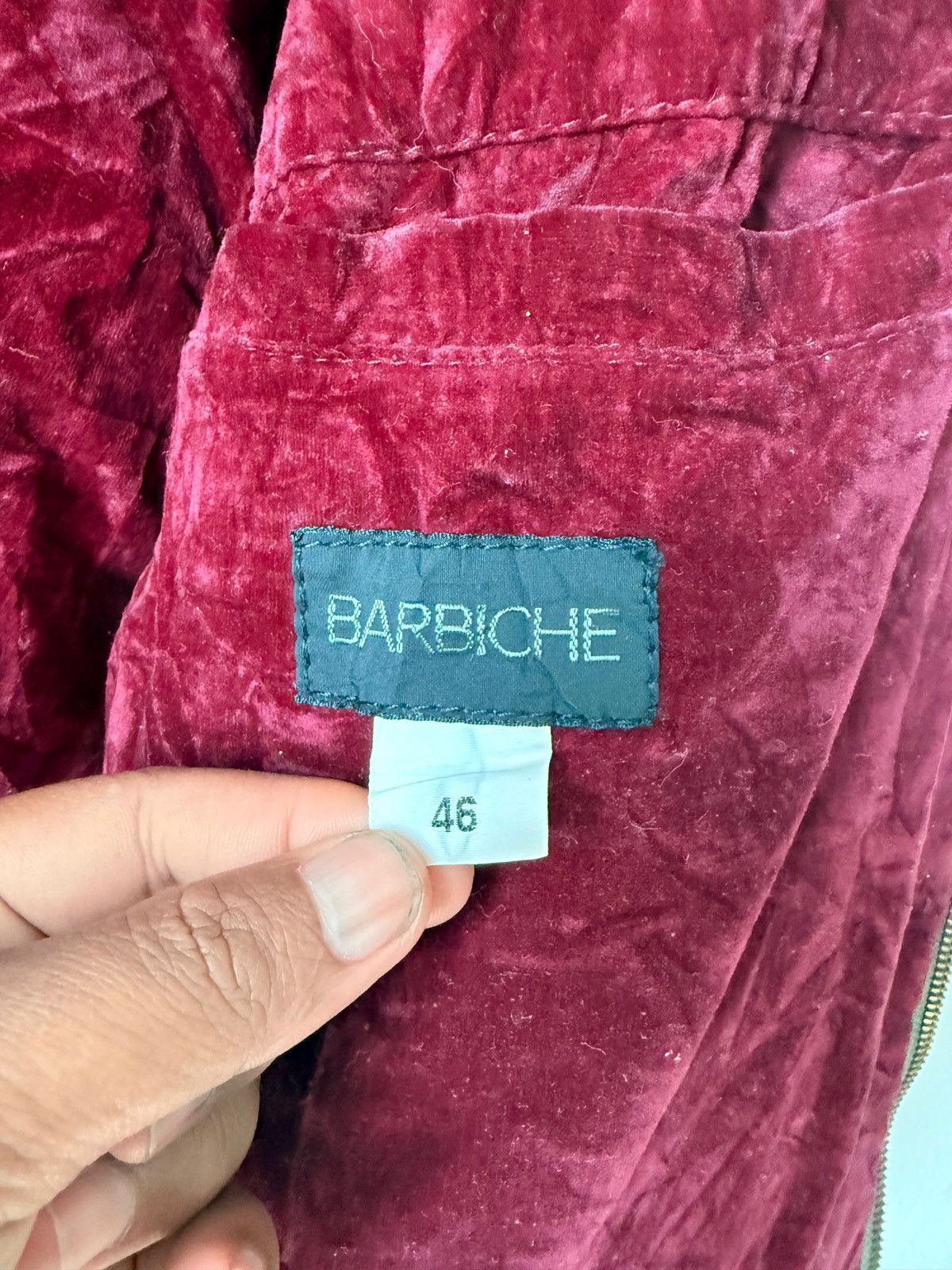 Kadoya GENUINE DEER LEATHER BARBICHE JAPANESE BRAND MARRON INSIDE Size US M / EU 48-50 / 2 - 8 Thumbnail