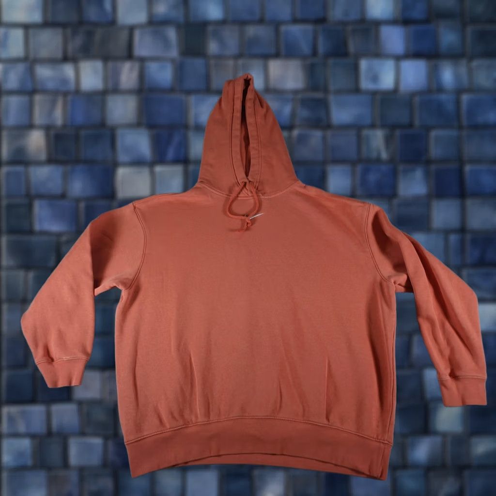 Nike Nike Hoodie Womens M Orange Center Swoosh Logo Pullover Fleece Embroidered Size M / US 6-8 / IT 42-44 - 1 Thumbnail
