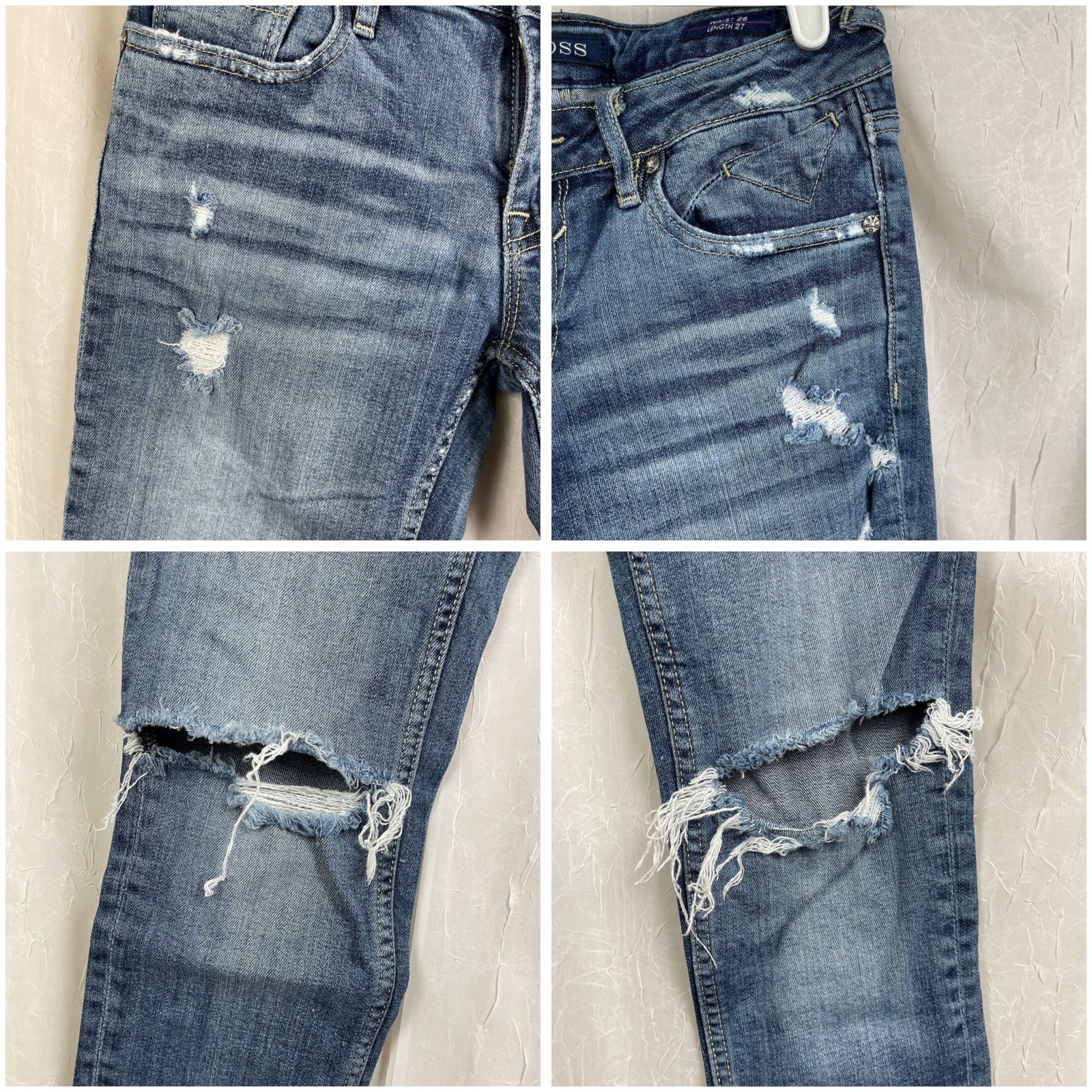 Other Vigoss The Thompson Tomboy Ripped Skinny Denim Jeans Size 26 Size 26" / US 2 / IT 38 - 20 Thumbnail