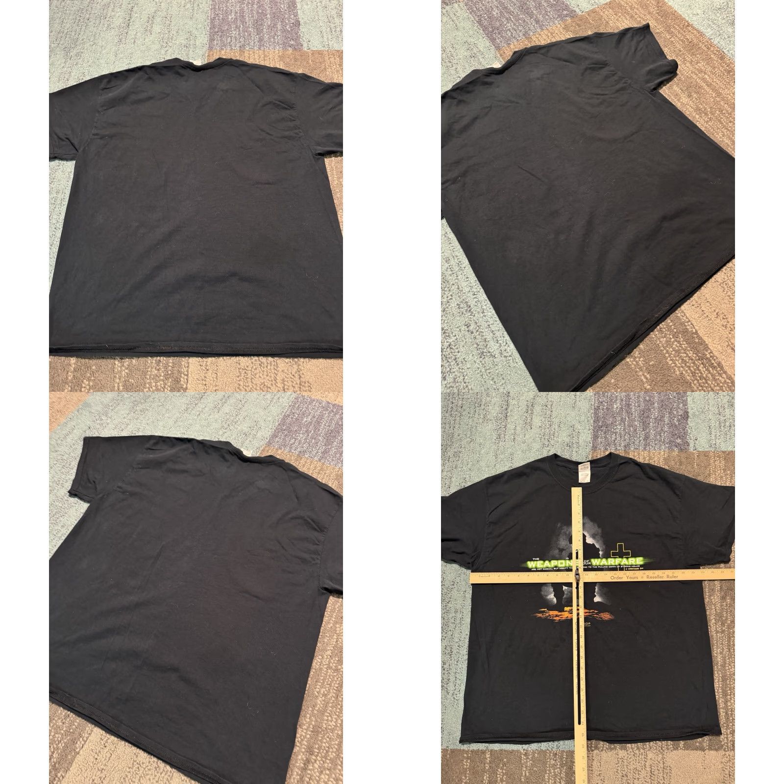 Vintage Call Of Duty The Weapons Of Our Warfare Black 2010 T-shirt XL Men Crew Neck Short Sleeve Logo Size US XL / EU 56 / 4 - 8 Thumbnail