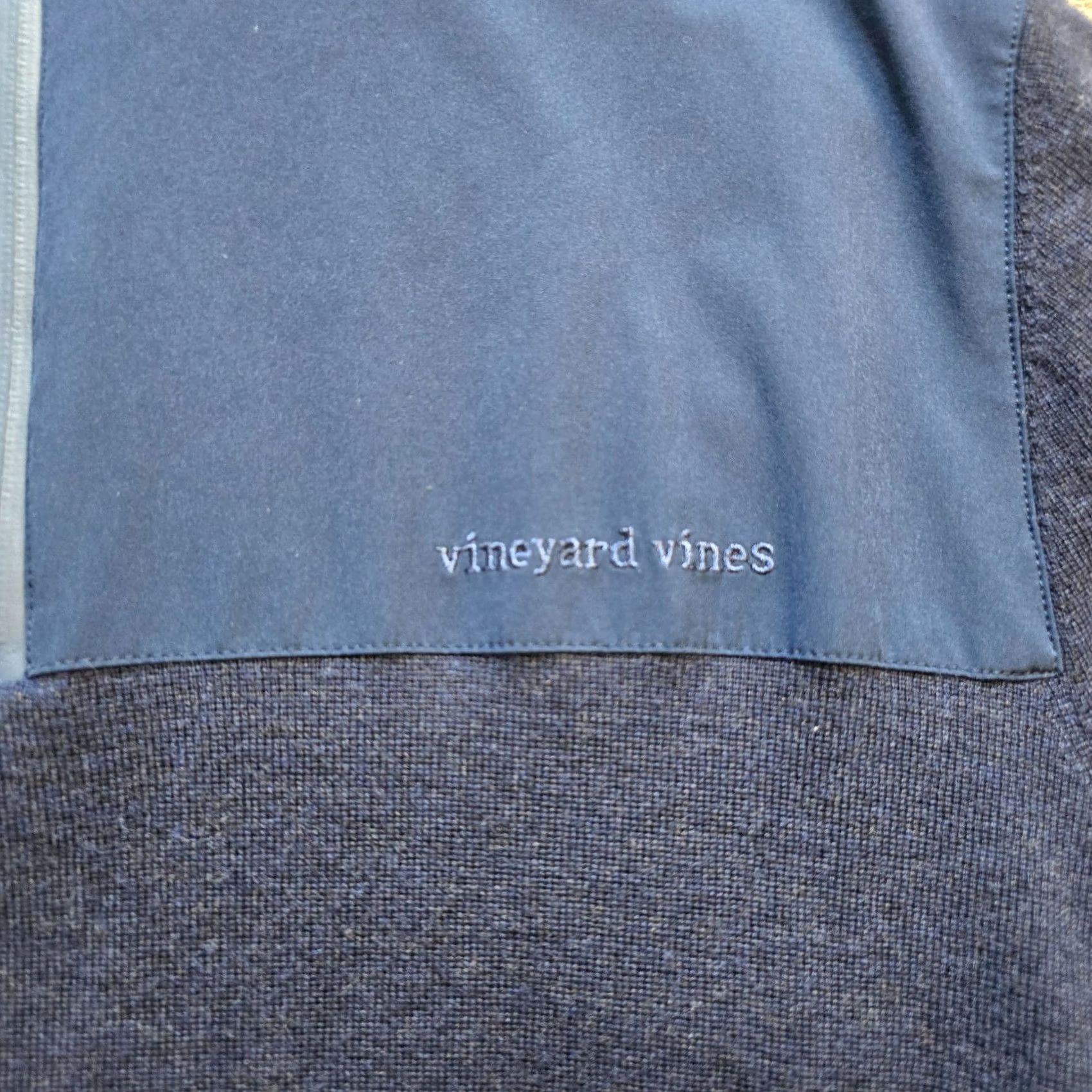 Vineyard Vines Vineyard Vines Sweater Mens Large Blue 1/4 Zip Merino Wool Knit Capsule Preppy Size US L / EU 52-54 / 3 - 4 Thumbnail