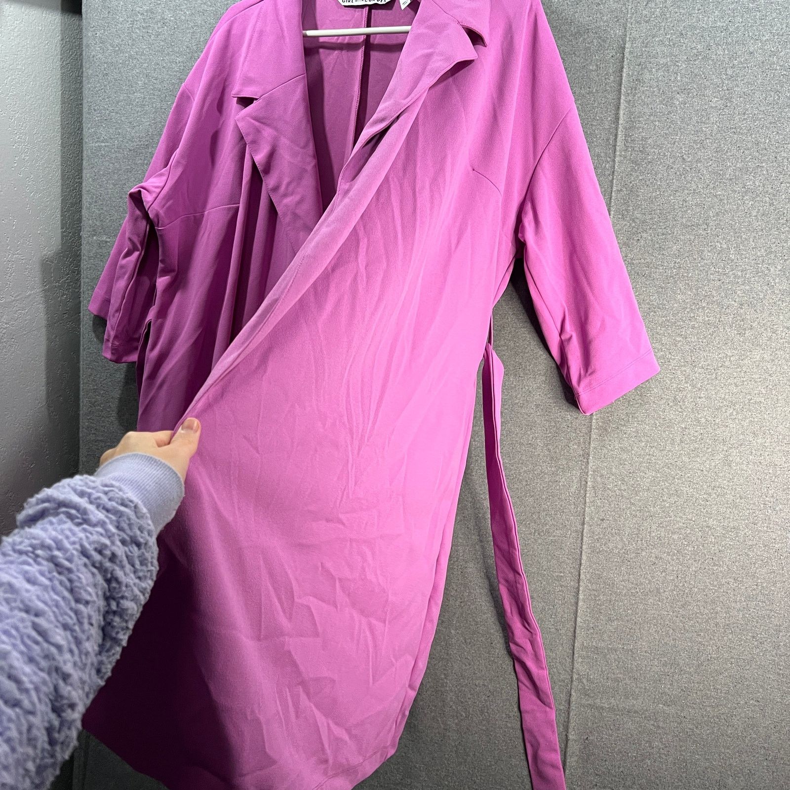 Other Girl With Curves Petite 3/4Sleeve Wrap Coat with Tie Wa Size XL / US 12-14 / IT 48-50 - 10 Thumbnail